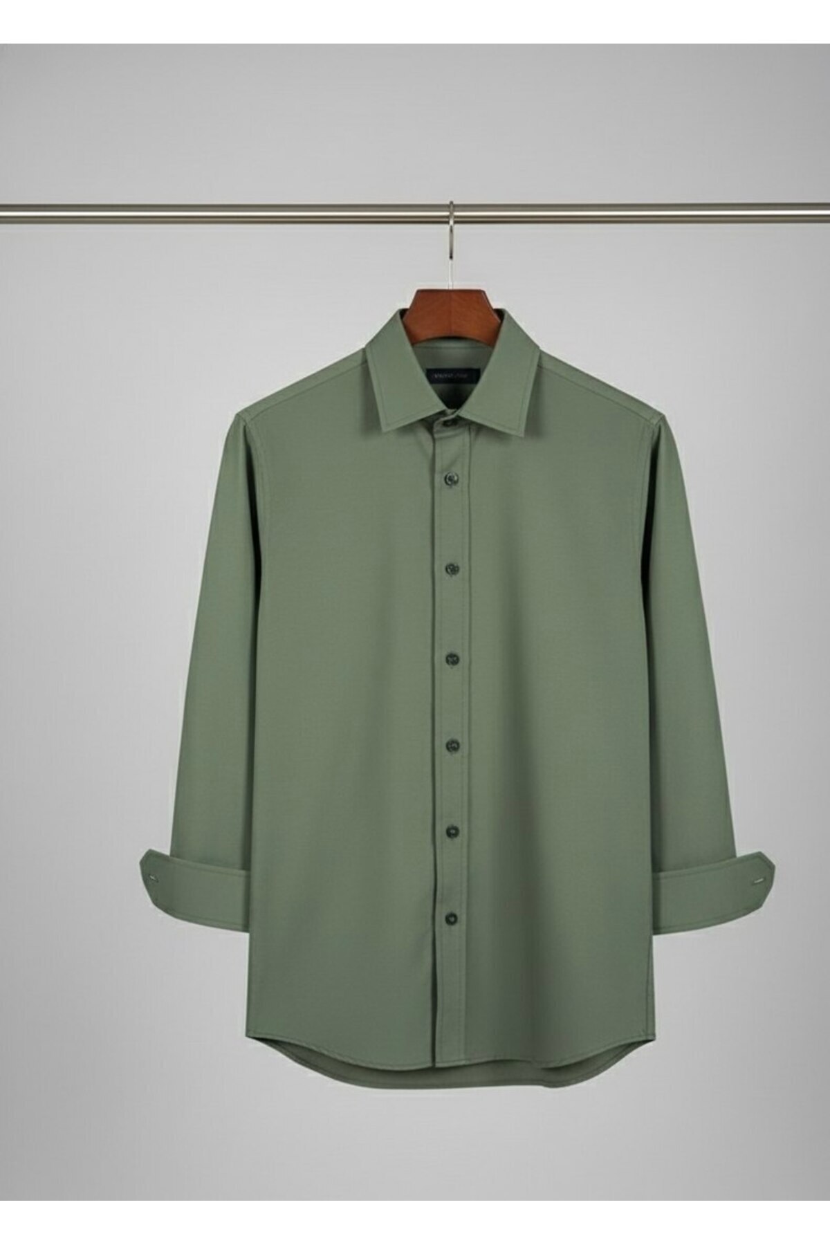 YusGos  Uzun Kollu Pamuklu Modal Yumuşak Kumaş Regular Fit Erkek Gömlek - Görsel 6