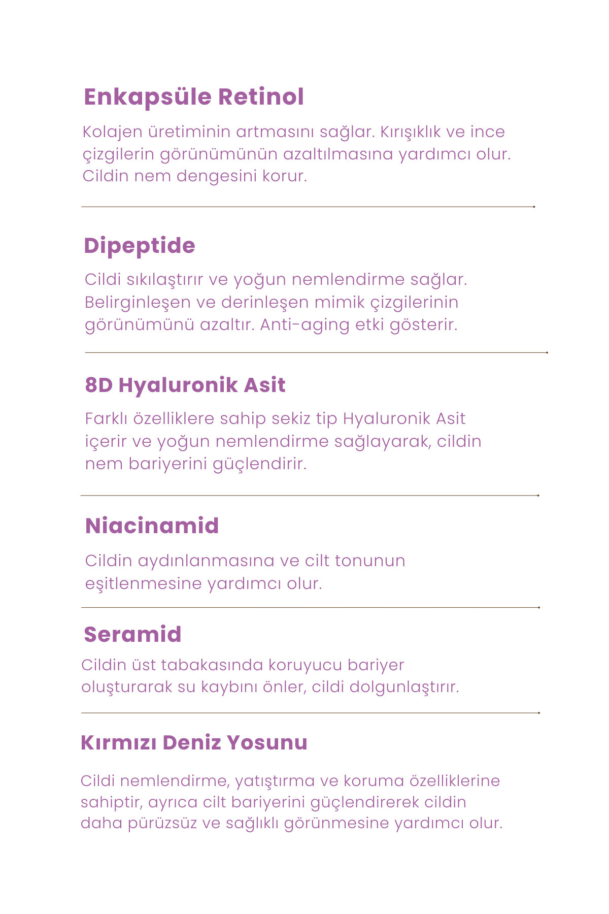Yaşlanma ve Kırışıklık Karşıtı Sıkılaştırıcı Retinol Serum Hyaluronik Asit ve Niasinamid 30 ml — 1.04 — تصویر 4 از 8