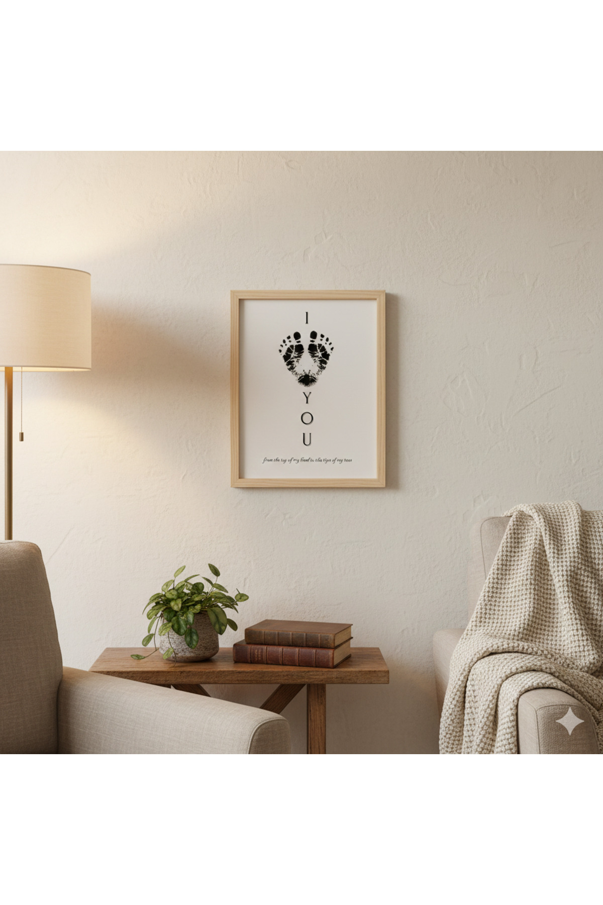 TinyPrint Stüdyo I Love You Temalı Seri El Ve Ayak İzi Anı Hatıra Seti Bebek & Çocuk & Patili Dostlar fotoğrafı 7 (önizleme)