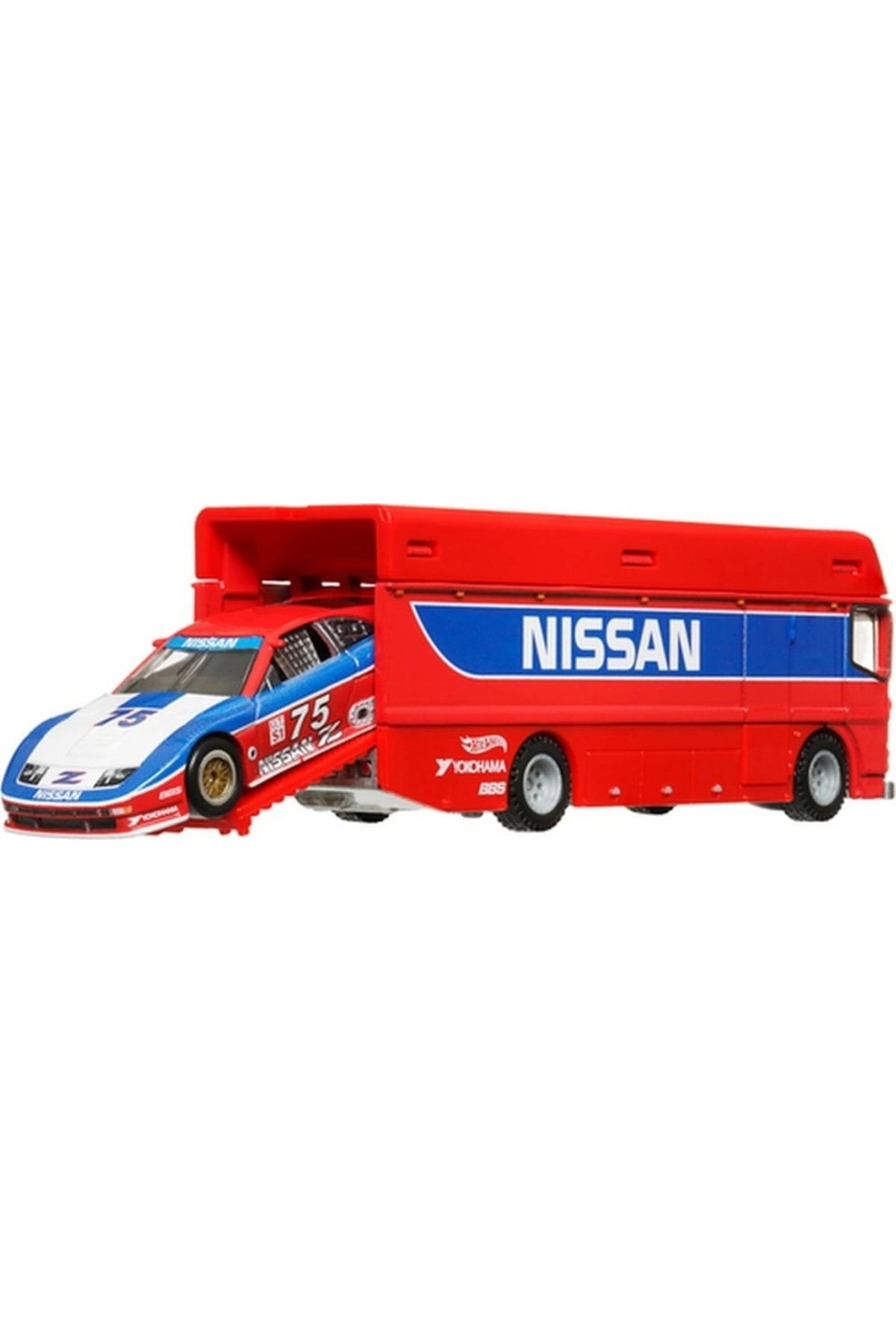 HOT WHEELS Premium Team Transport Euro Hauler ve 1994 Nissan 300