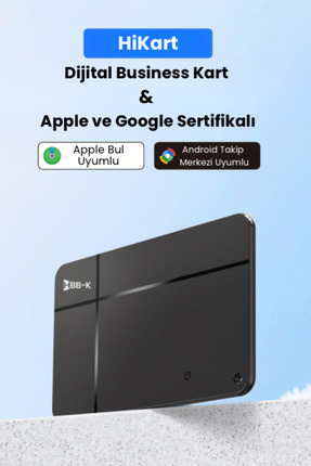 HBB-K Hi Kart İOS&ANDROİD Uyumlu Takip Cihazı & Dijital Kartvizit Siyah