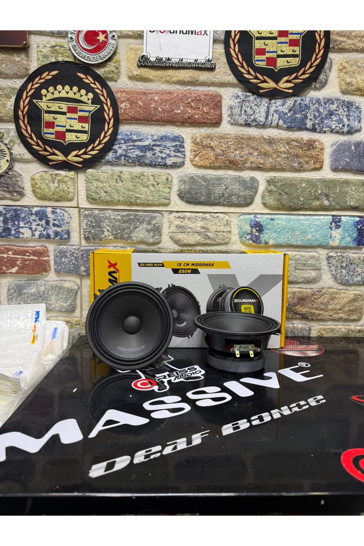 Massive M55ALFA 13 Cm Deprem Serisi Çifti 500wat- Rms Oto Midrange
