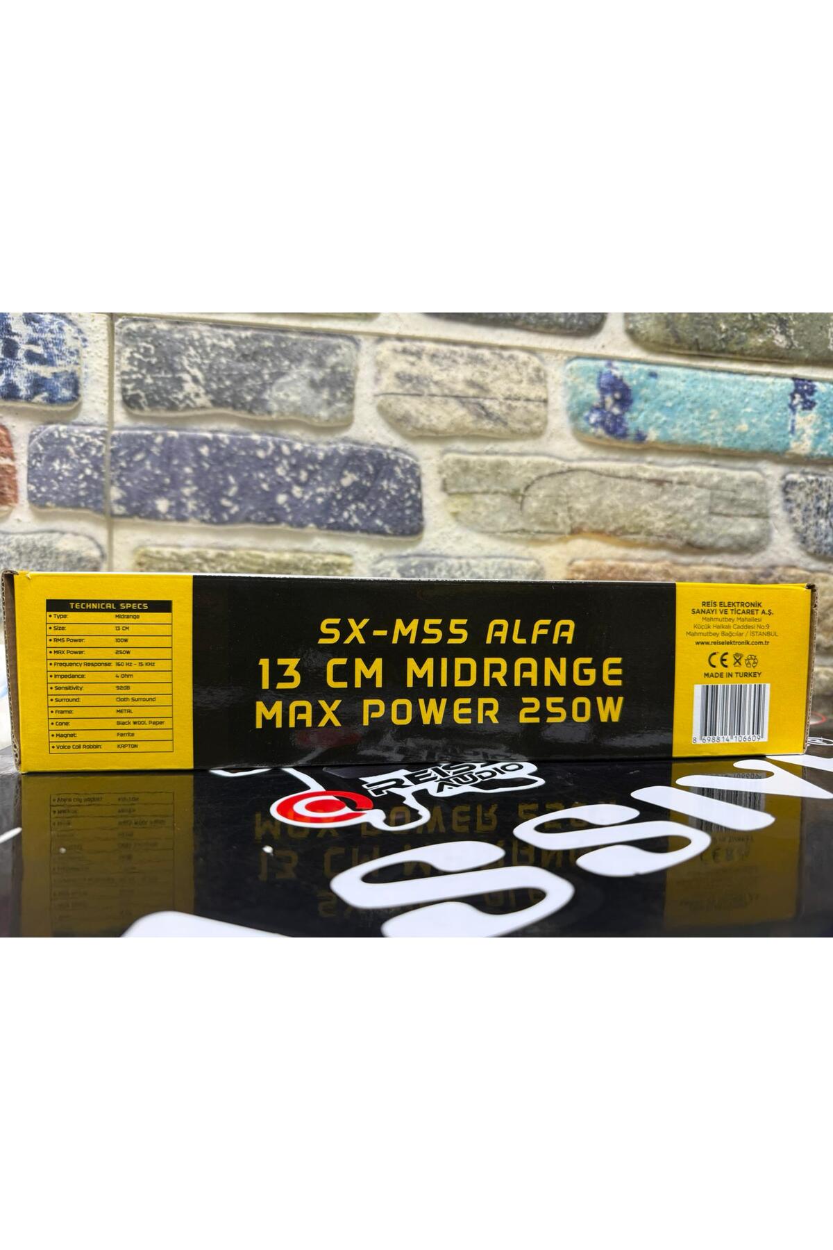 Massive M55ALFA 13 Cm Deprem Serisi Çifti 500wat- Rms Oto Midrange