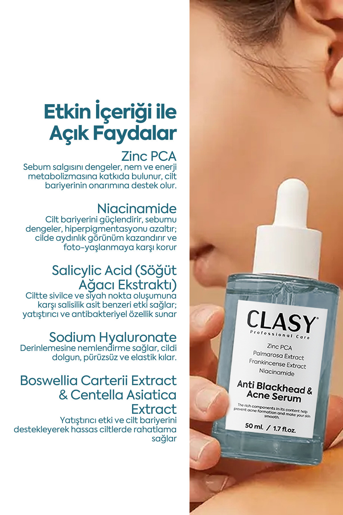 Siyah Nokta Ve Karşıtı, Önleyici Serum, Niasinamid Ve Çinko — akne serum — تصویر 2 از 8