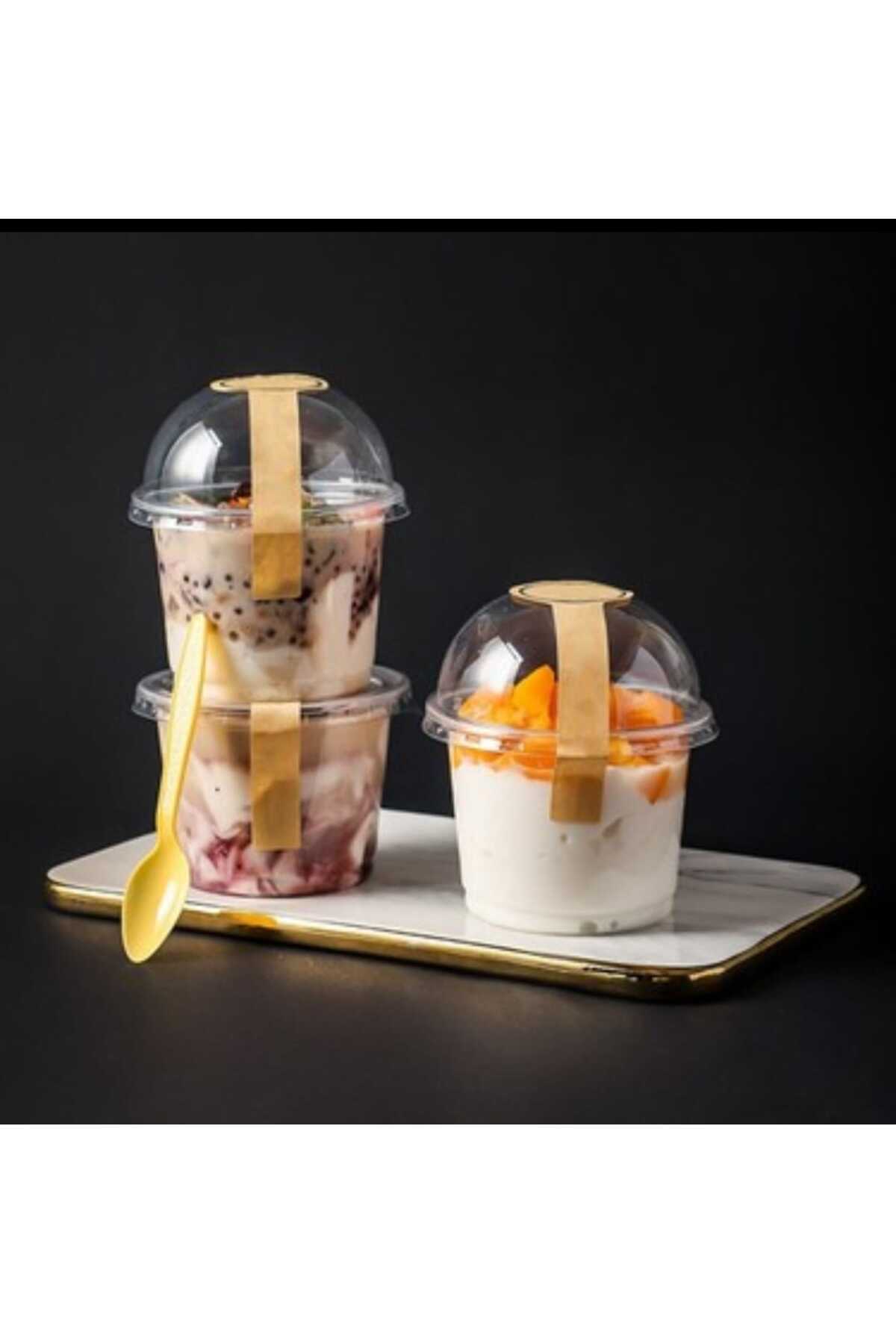 ARD Cylinder Cup 250 ml Modern Puding Kasesi+Kapak 30 adet