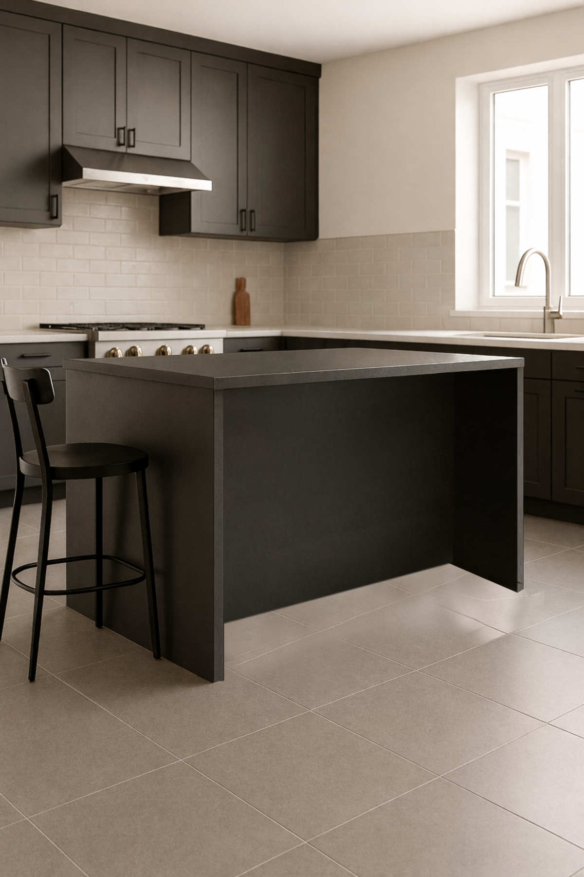 Tdesigno Sally Mutfak Adası - Alt Modül 100 Cm Antrasit - Fiyatı