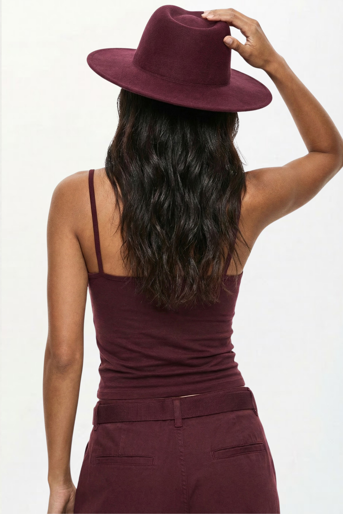 VODENS  Bordo Askılı %100 Pamuk Bluz - Görsel 2