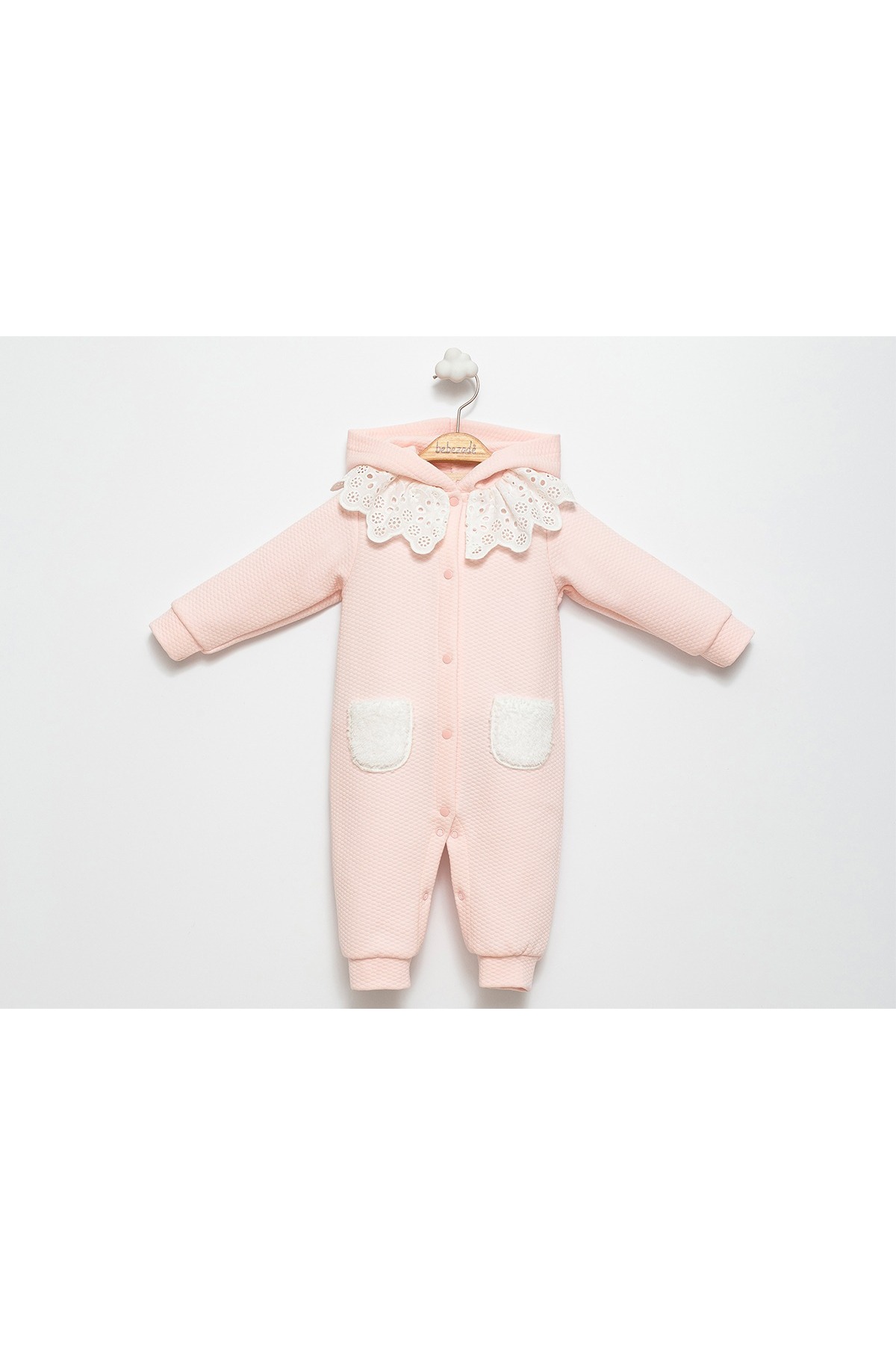 Bebezade Kapüşonlu Welsoft Cep detaylı Tulum fotoğrafı 3 (önizleme)