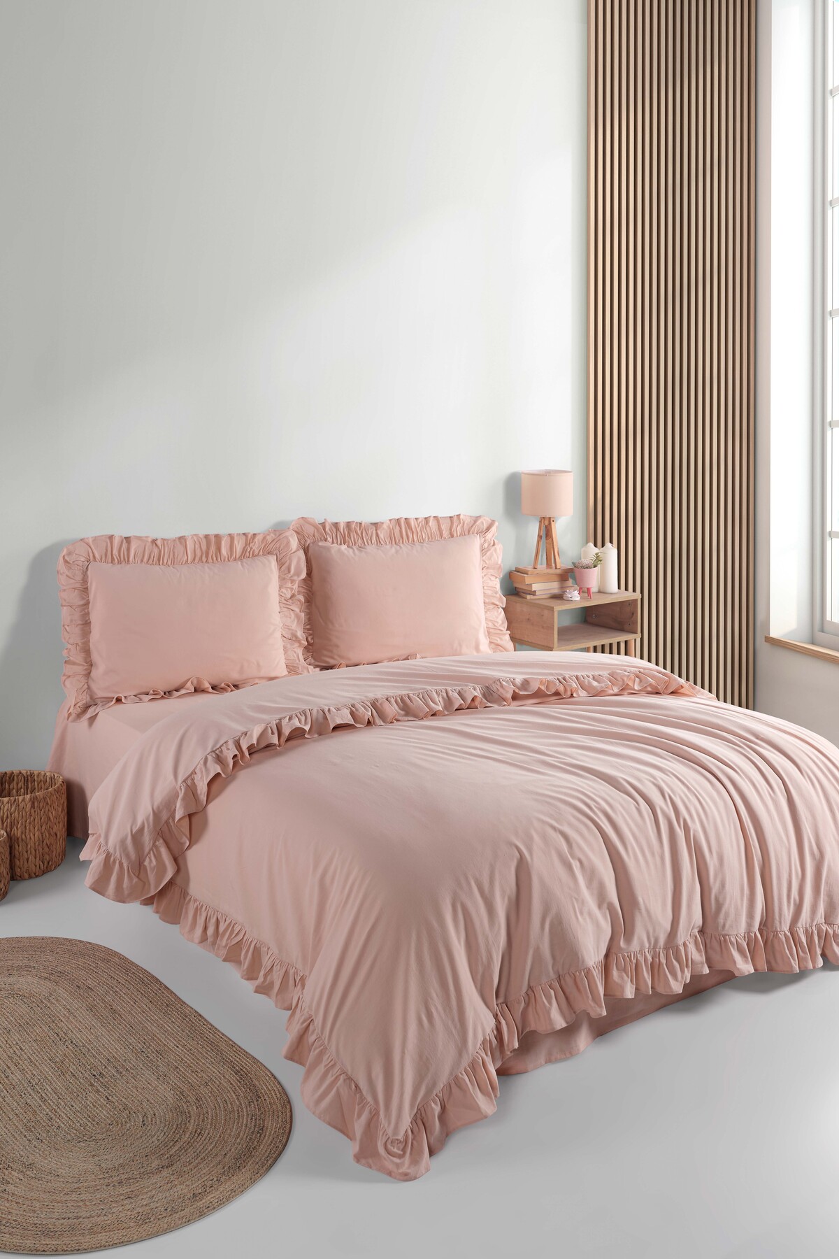 Soft Cotton Sheri 100% Cotton Double Duvet Cover Set F1