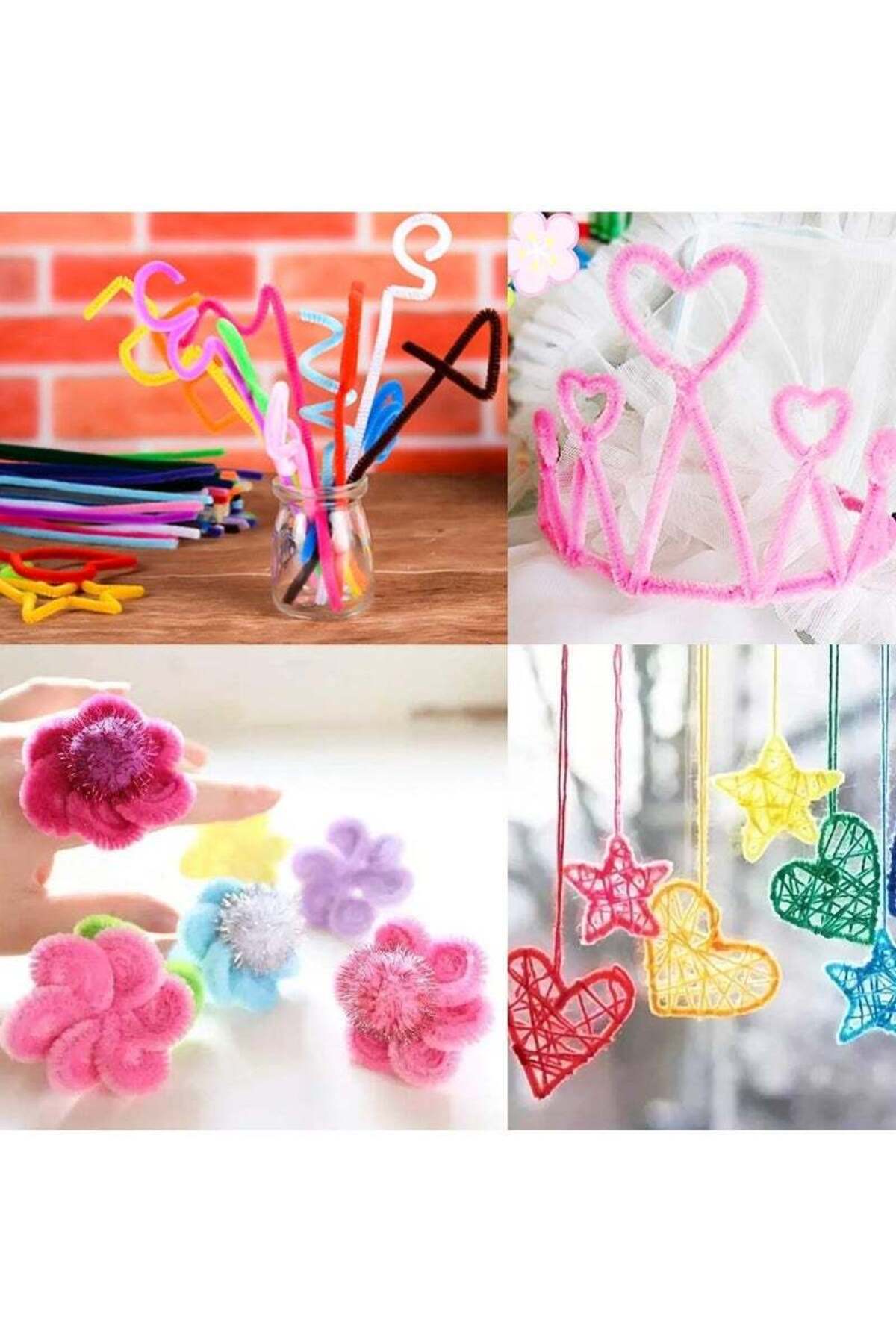 سیمهای پاککن چندرنگ چنیل برای کاردستیهای خانگی