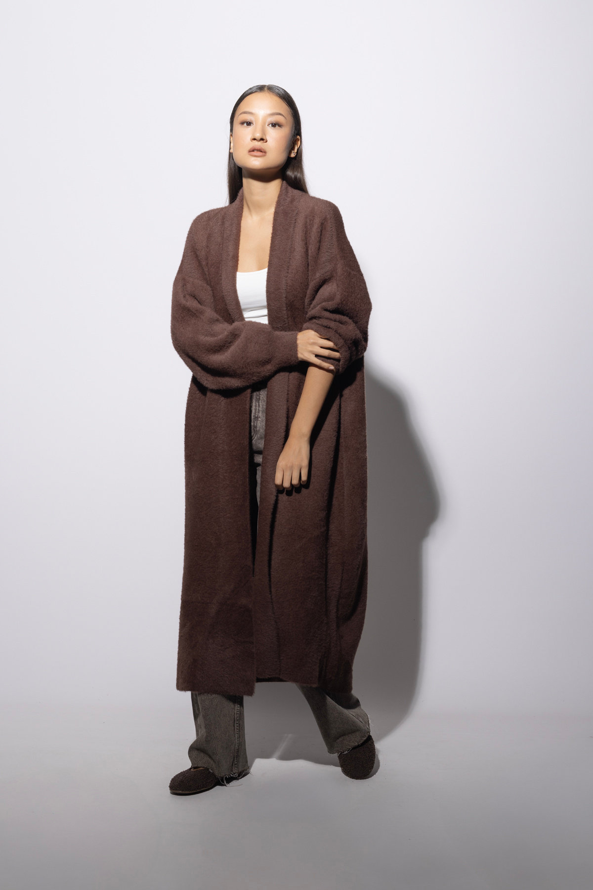 Avrile  Uzun Triko Hırka - Görsel 5