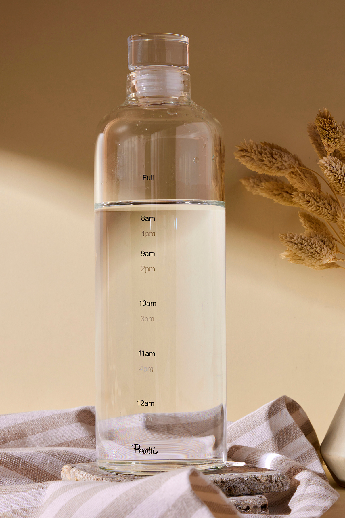 Perotti Mercan Borosilikat Cam 750 ml Su Şişesi ve Matara