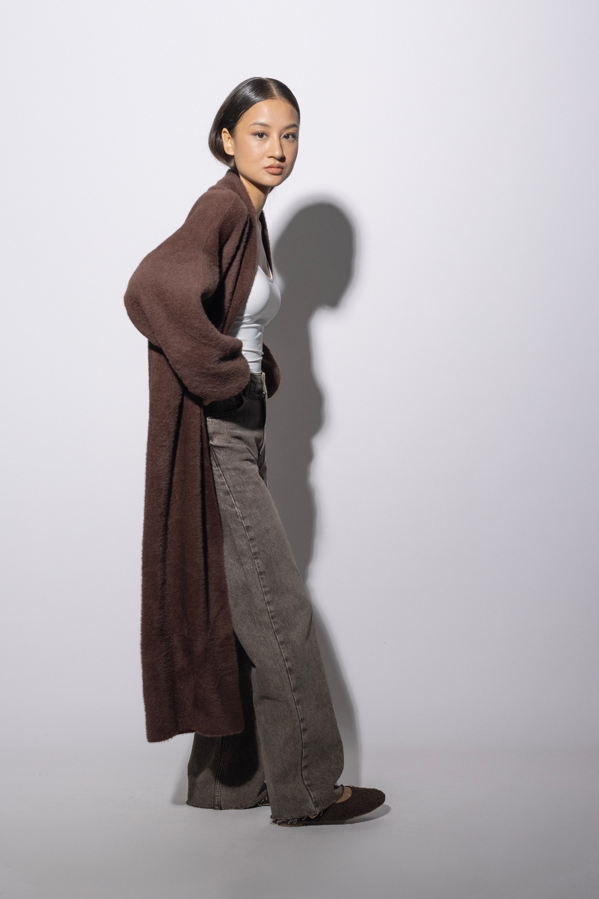 Avrile  Uzun Triko Hırka - Görsel 3