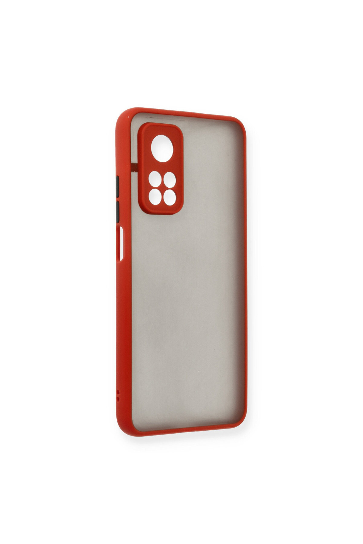 Xiaomi Mi 10T İçin Uyumlu Buzlu Tasarım Renkli Tuş Mat Tasarım Sararmaz Kılıf