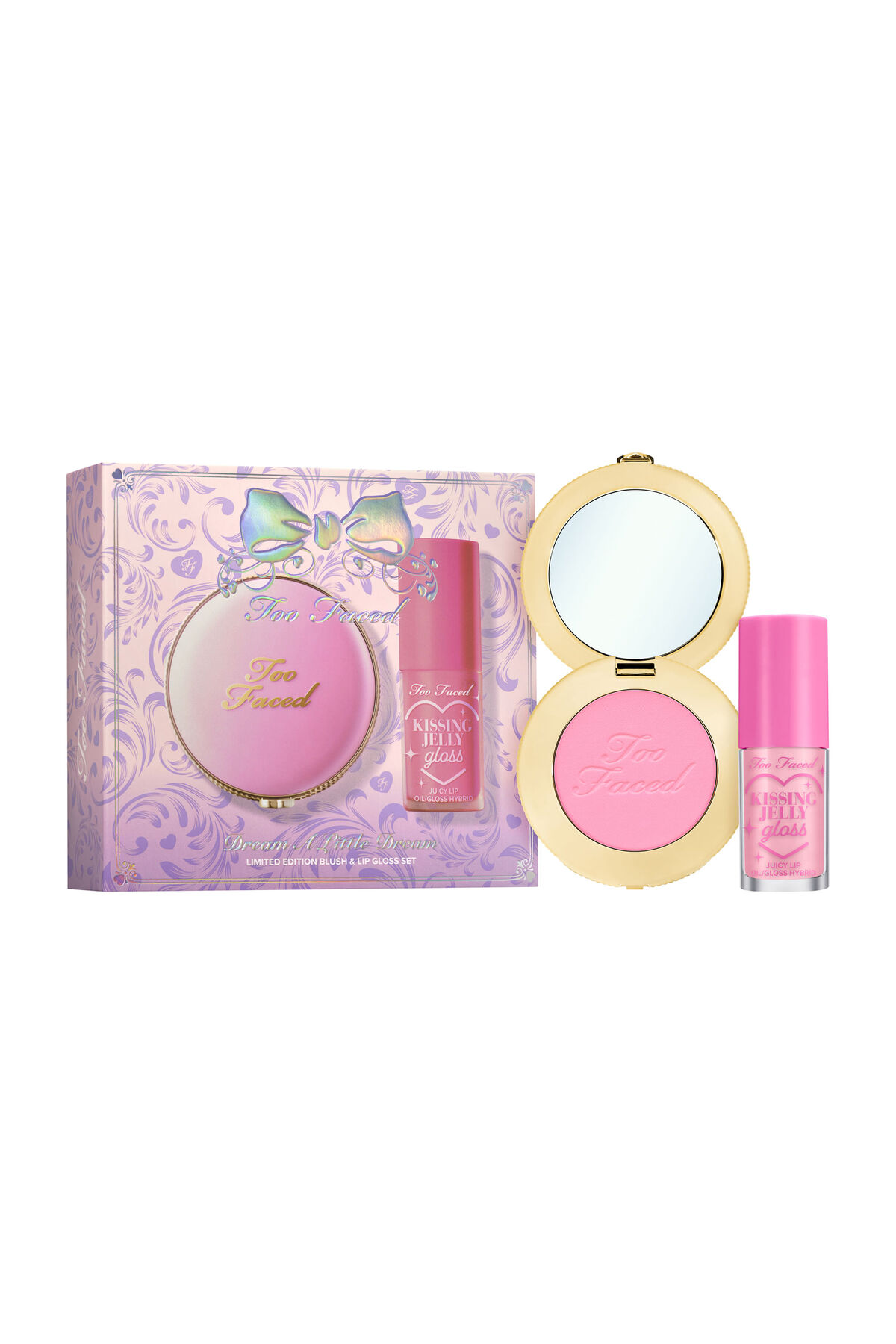 Too FacedCosmetics مجموعة مستحضرات التجميل Dream A Little Dream Blush & Lip G...