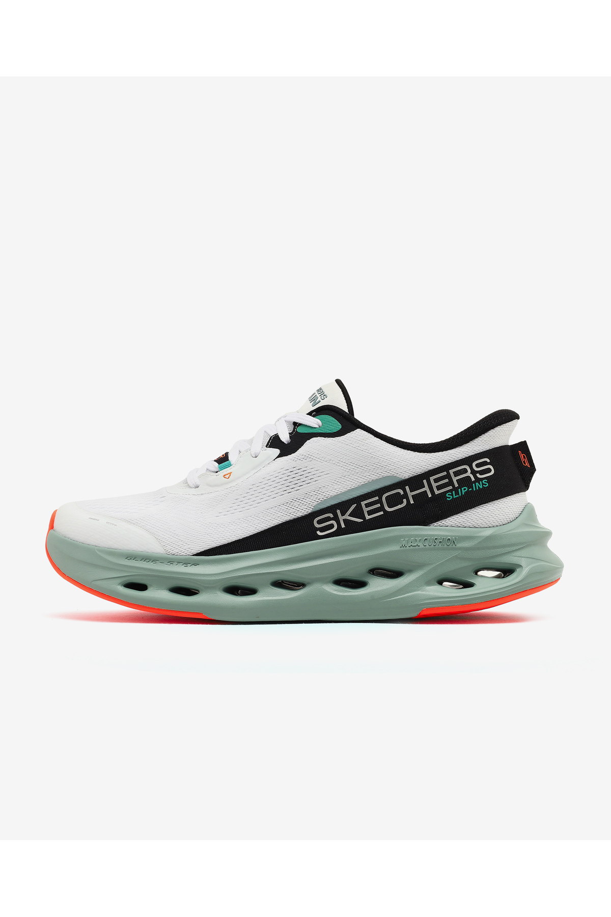 SKECHERS MAX CUSHIONING GLIDE-STEP - ADVERT Erkek Beyaz Koşu Ayakkabısı 220421 WMLT