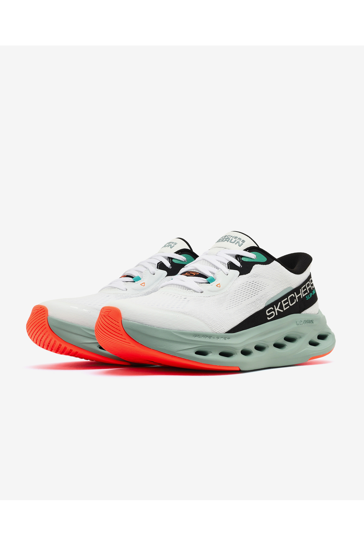 SKECHERS MAX CUSHIONING GLIDE-STEP - ADVERT Erkek Beyaz Koşu Ayakkabısı 220421 WMLT görsel 3
