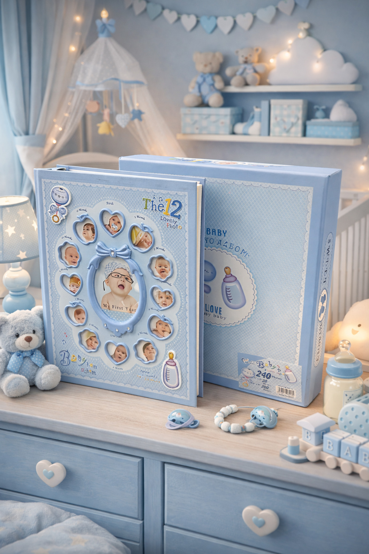 NRCN 27x34 cm Bebek Fotoğraf Albümü – 240 Fotoğraf Kapasiteli fotoğrafı 3 (önizleme)