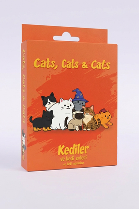 Umunto Games Cats, Cats & Cats Kutu Oyunu, 2-4 Kişilik Eğlenceli Kart Oyunu
