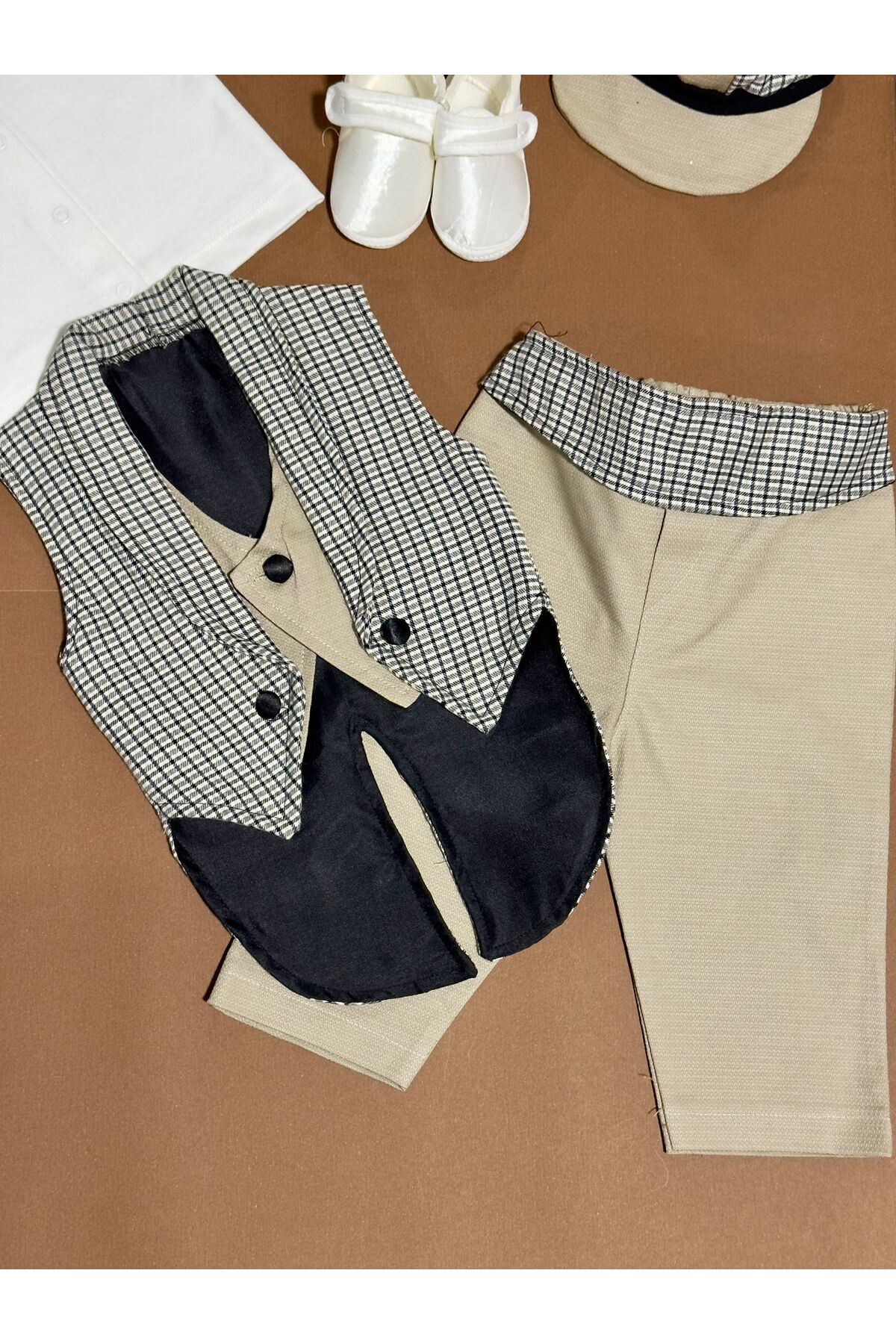 Harry&Millie Erkek bebek yelekli takım mevlüt seti erkek bebek hediye seti fotoğrafı 3 (önizleme)