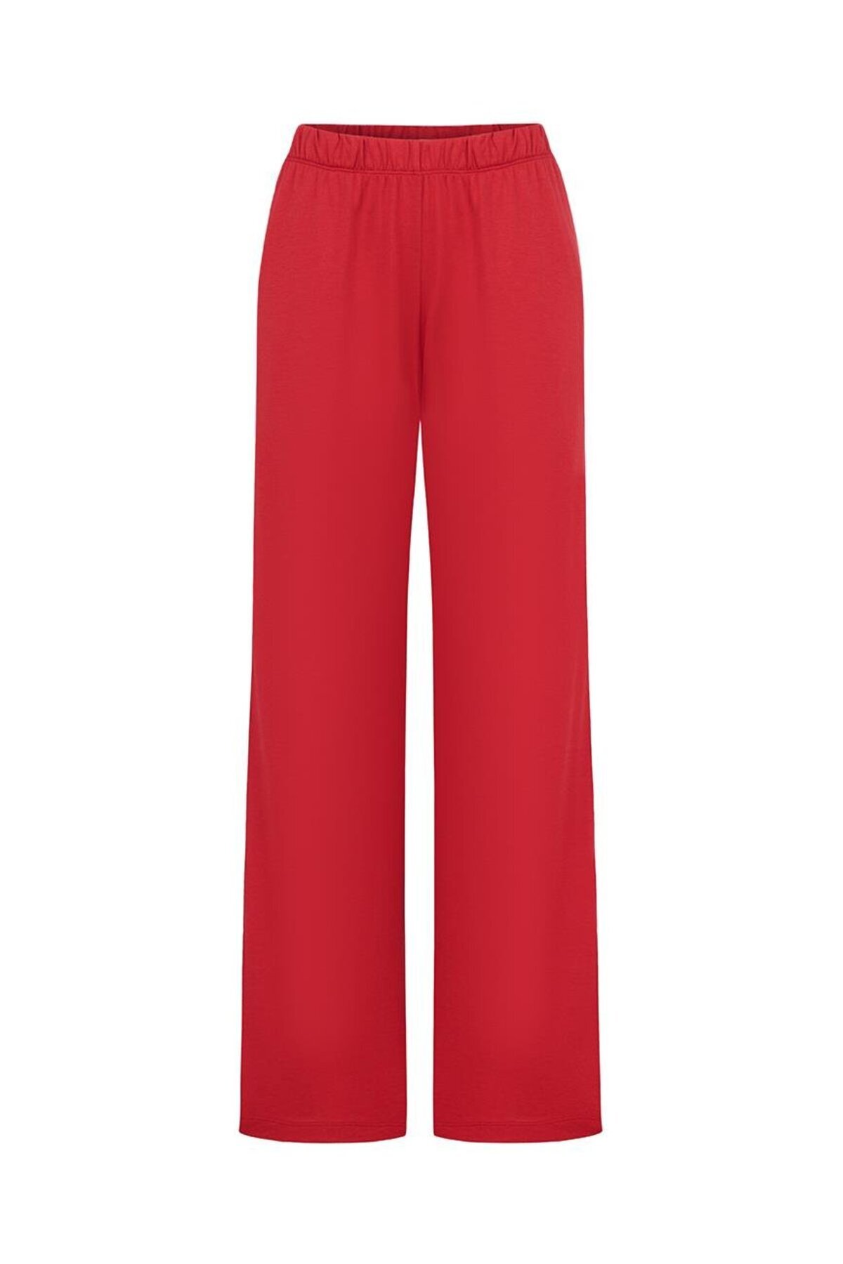 Jaya Modal Biyeli Cepli Pijama Takımı / Kırmızı görsel 4