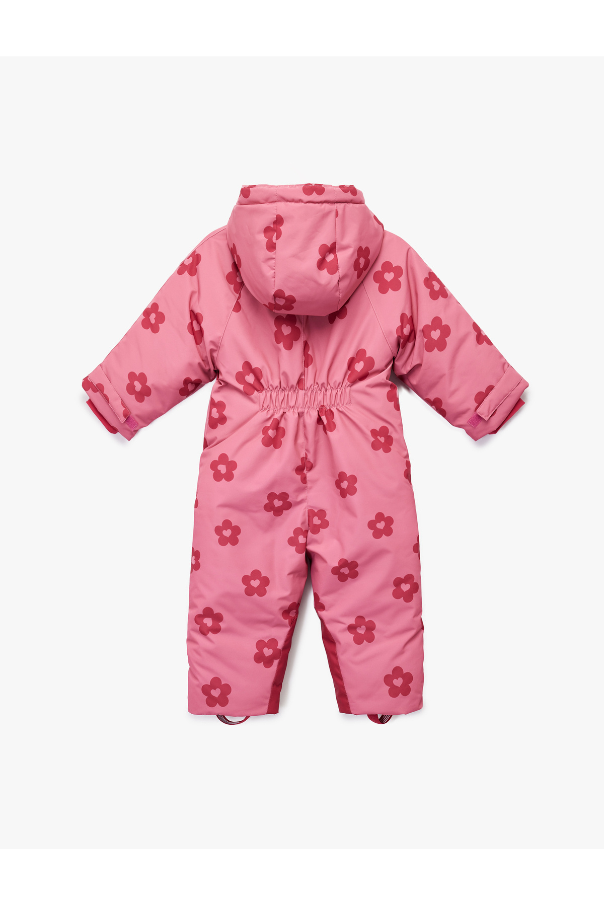 Koton Uzun Kollu Çiçekli Fermuarlı Kapşonlu Kar Tulumu fotoğrafı 2 (önizleme)