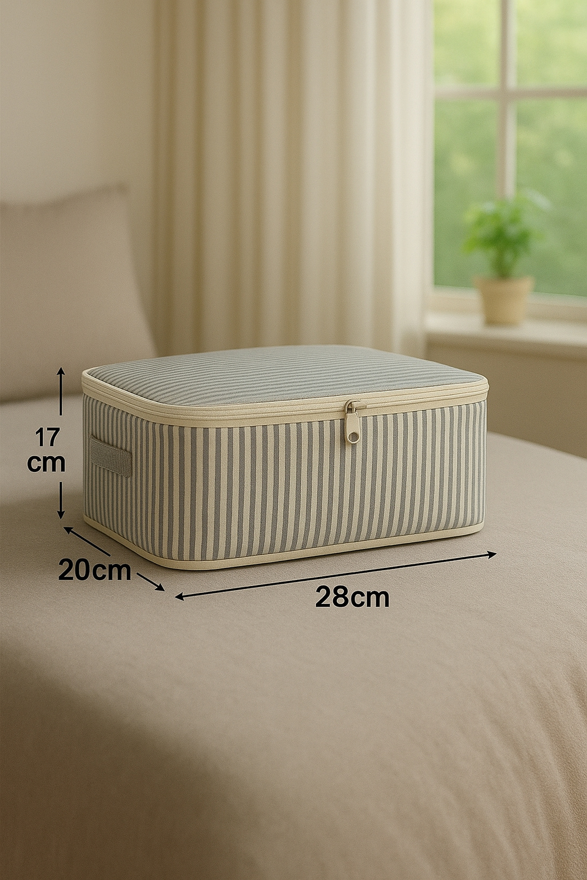 Spartek home textile 6 Parça çizgili - Bavul Ve Valiz Organizer Seyehat Seti Filesiz desenli – Hurç ve Çanta Takımı fotoğrafı 3 (önizleme)