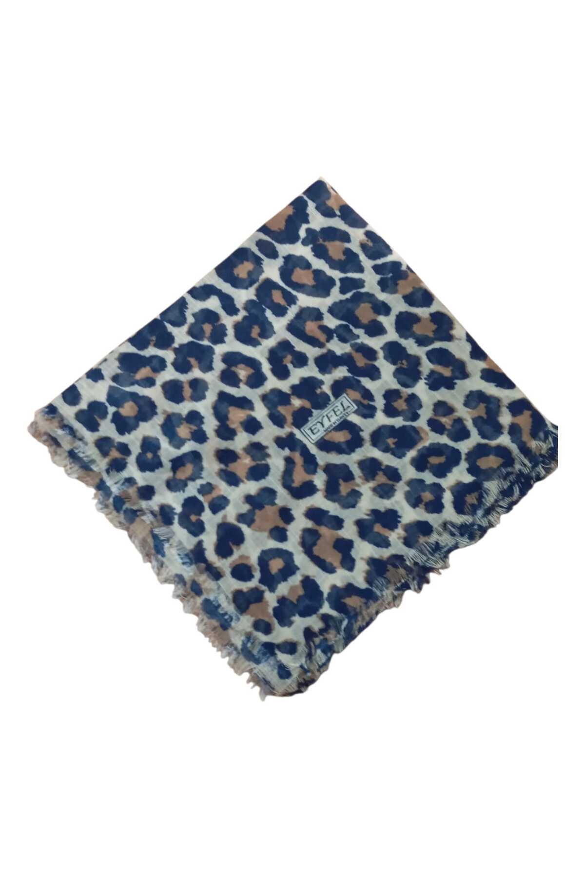 EYFEL MADE IN TURKEY Leopard Print Womens Scarf in Beige and Black Shop Modal Leopard Print Hijab USA | Wazi Empire main image 3