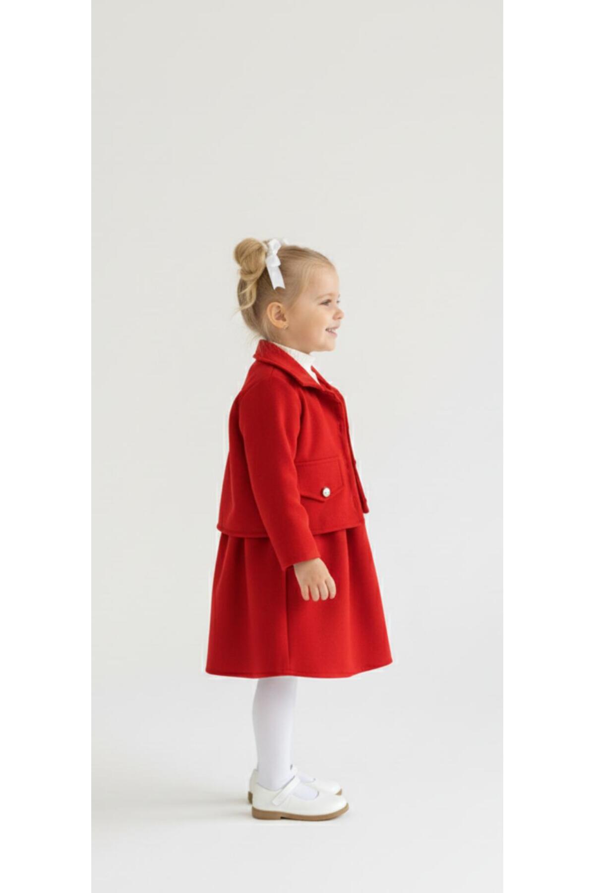 miaras baby Kız Çocuk Ceketli Jile Elbise Takım fotoğrafı 4 (önizleme)