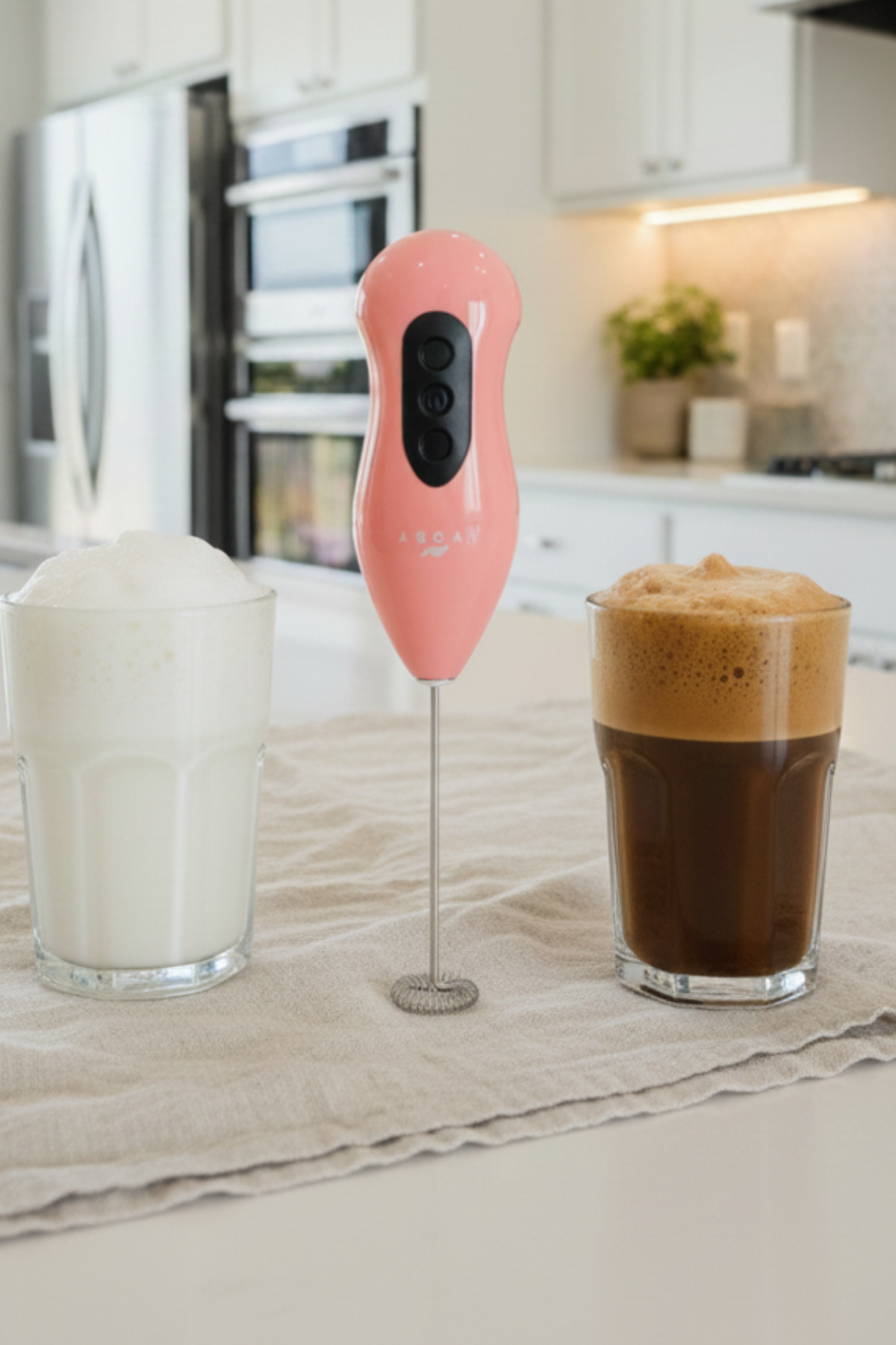 VENETTO Renkli Pilli Mikser Kahve Süt Köpürtücü (karışık renk)