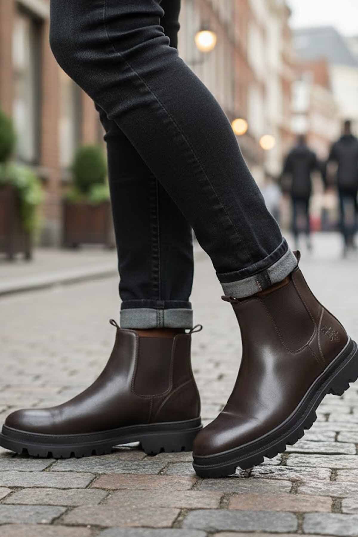 یو اس پولو چکمه‌های قهوه‌ای مردانه‌ی پولو اس ان