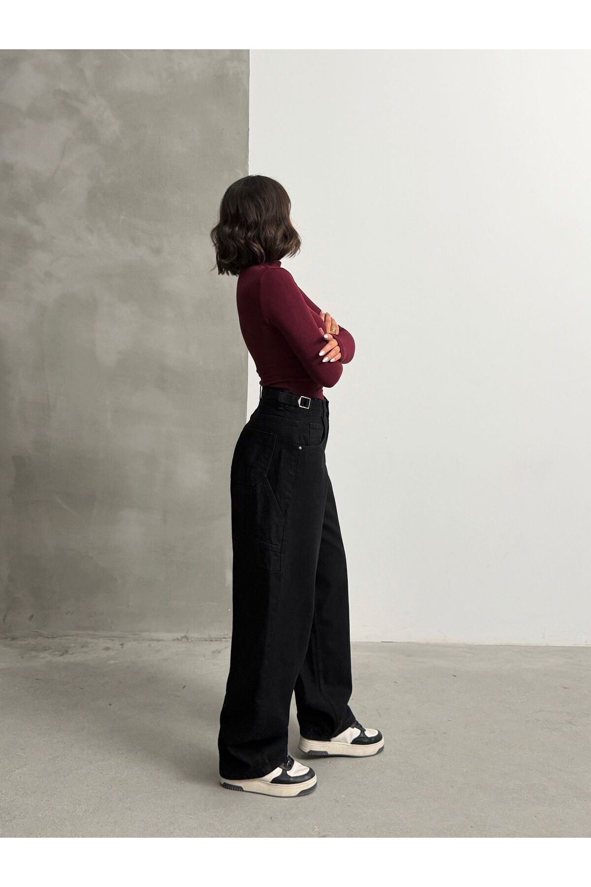 Blue Wings  YAN KEMER APOLET TOKALI BAGGY PANTOLON - Görsel 6