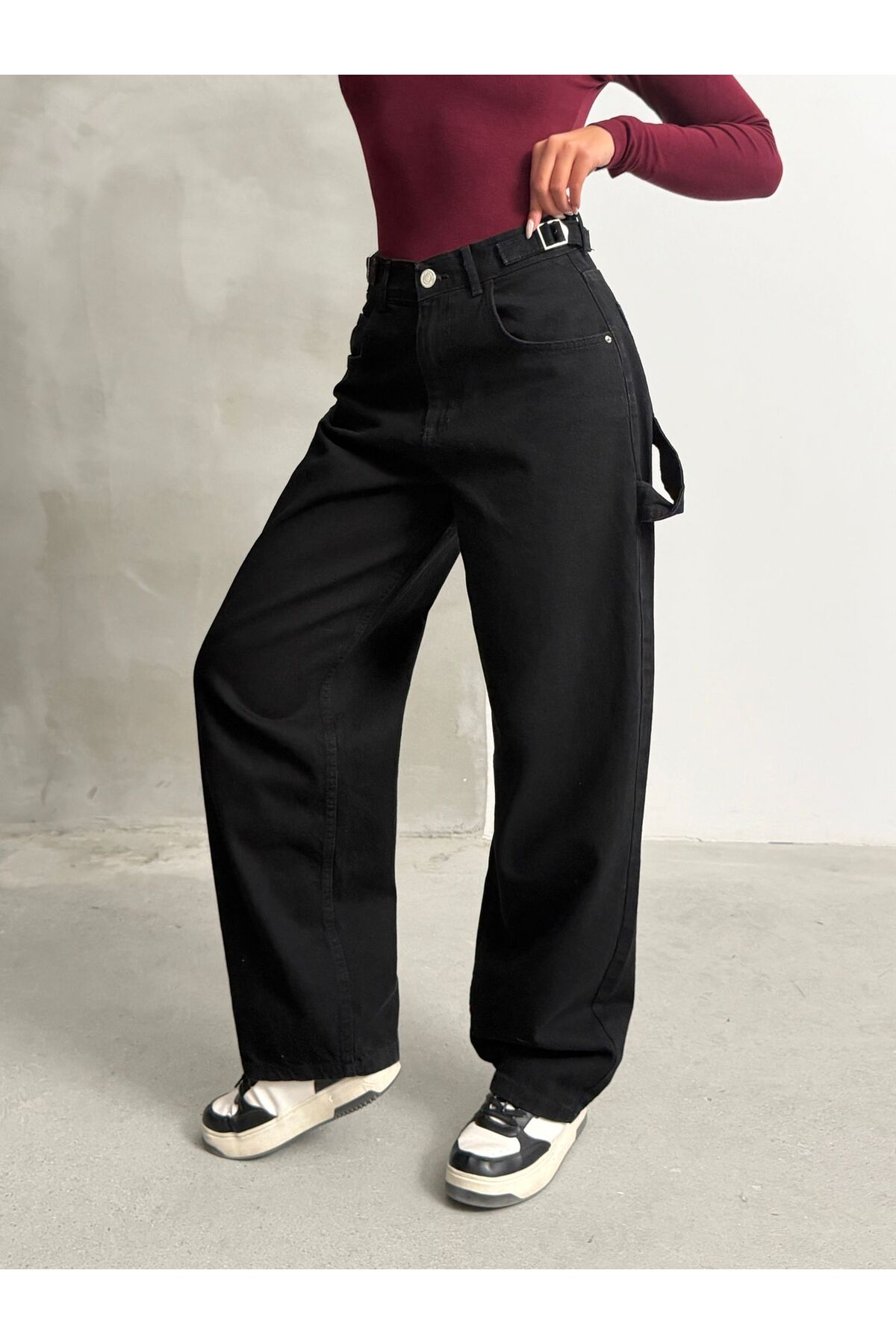 Blue Wings  YAN KEMER APOLET TOKALI BAGGY PANTOLON - Görsel 7