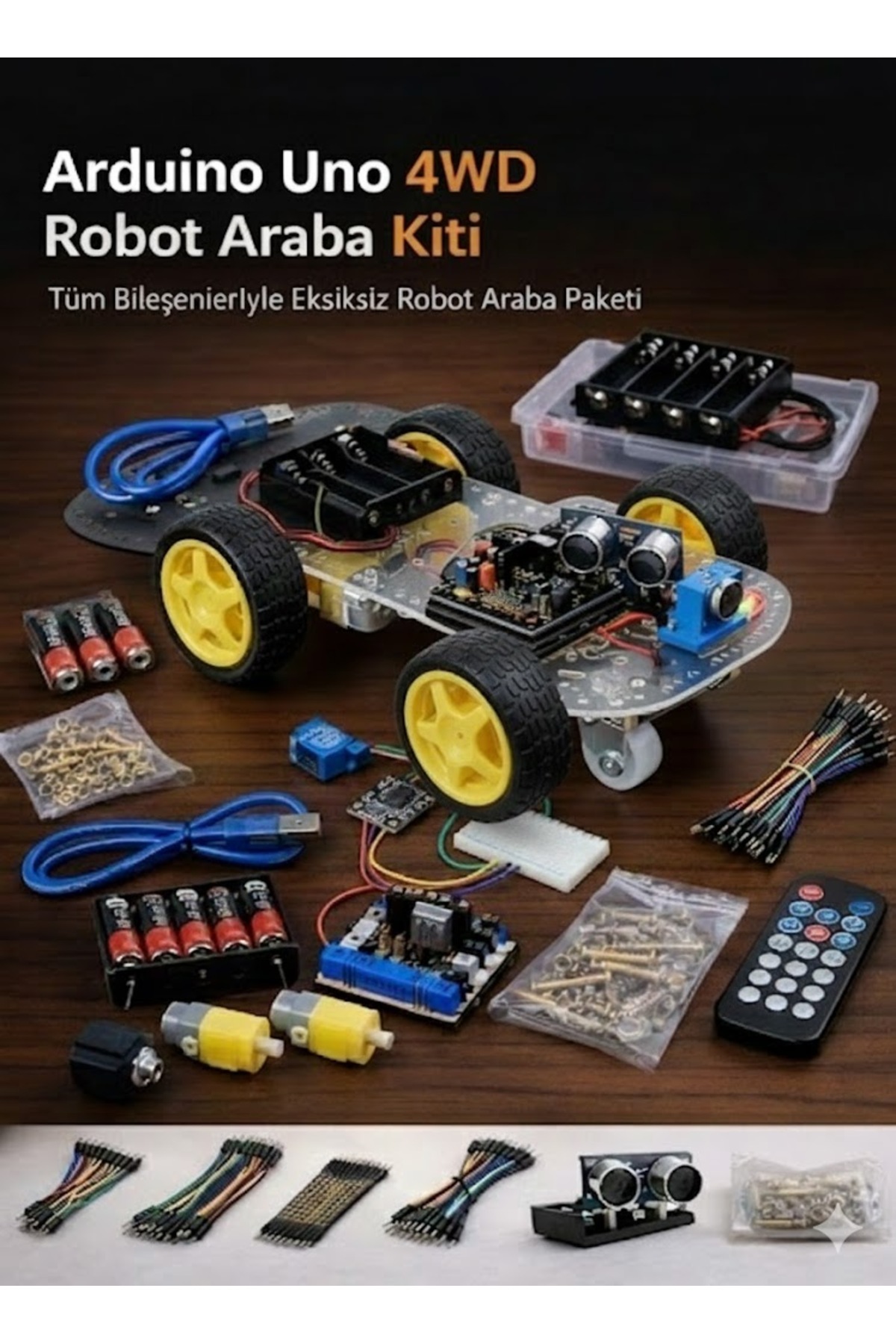Arduino Rover 4wd DevreBahcesi Arduino Uno 4WD Robot Araba Kiti - Fiyatı, Yorumları