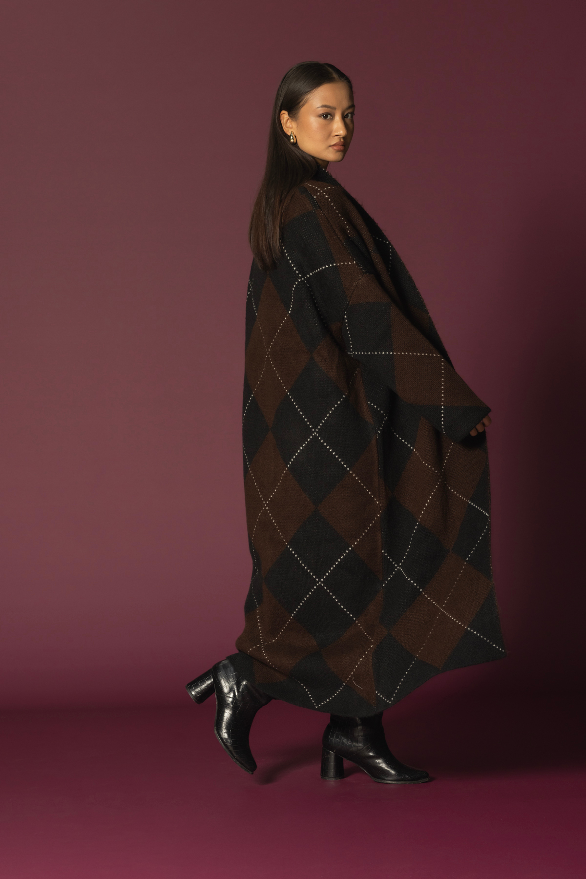 Nisan  BAKLAVA DESENLİ TRİKO HIRKA - Görsel 5