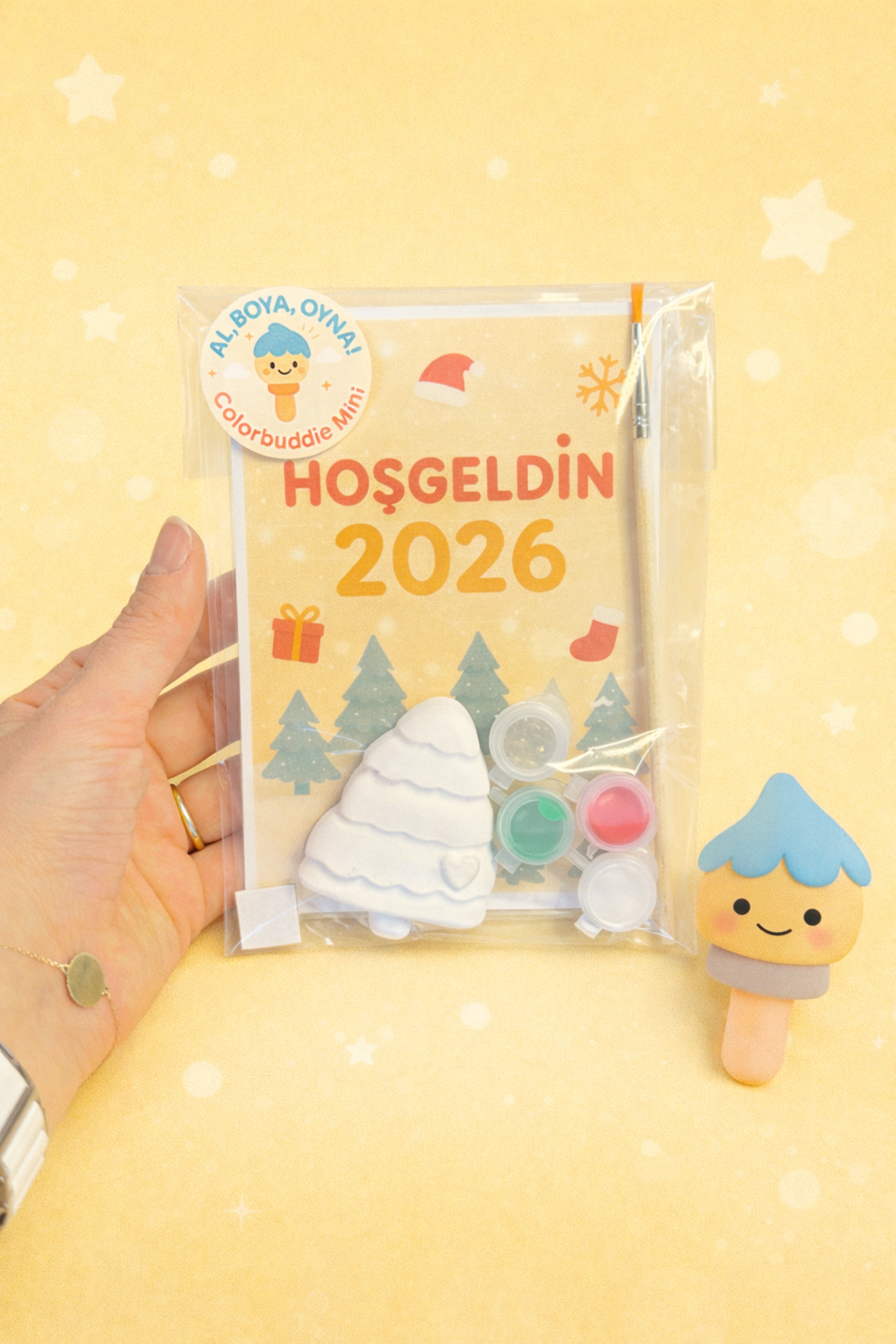 colorbuddie Mini Yılbaşı Boyama Seti Magnet İçerikli – Çocuklar İçin Yaratıcı Aktivite Seti