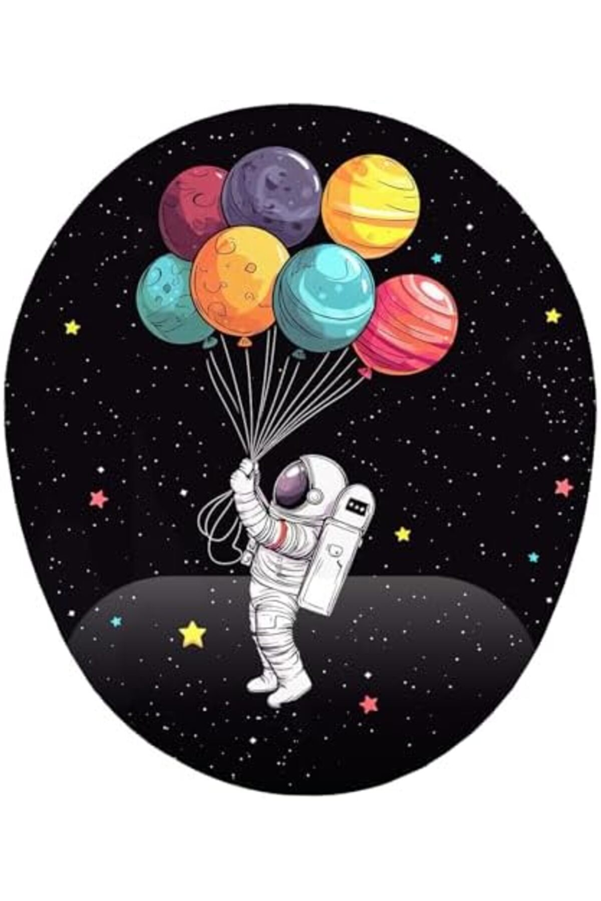 BRF BFSX Astronot Uzay ve Gezegenler Bilek Destekli Mouse Pad 1191881