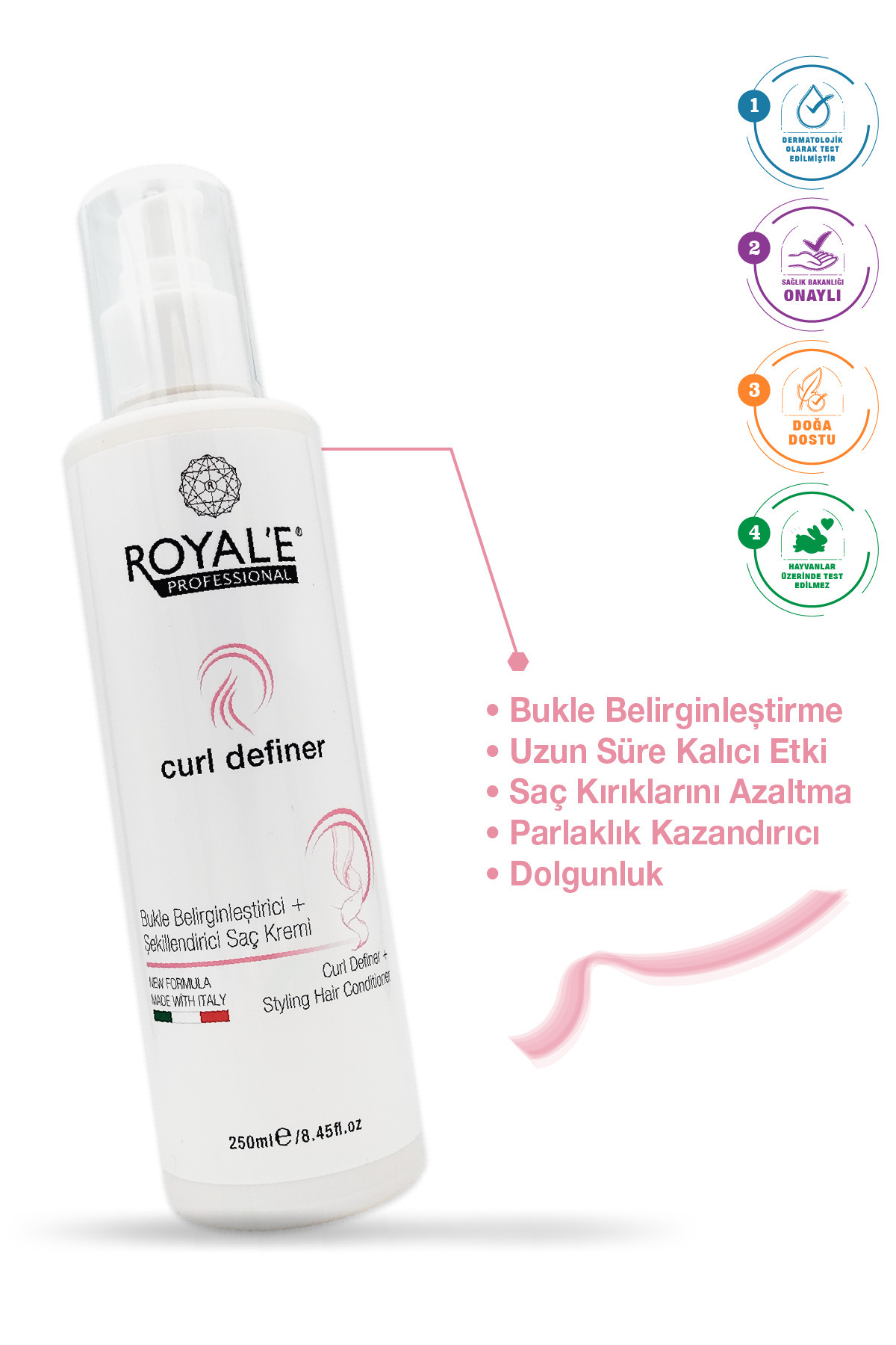 Bukle Belirginleştirici Saç Kremi - Curl Definer 250ml — Bukle 250 — تصویر 3 از 7