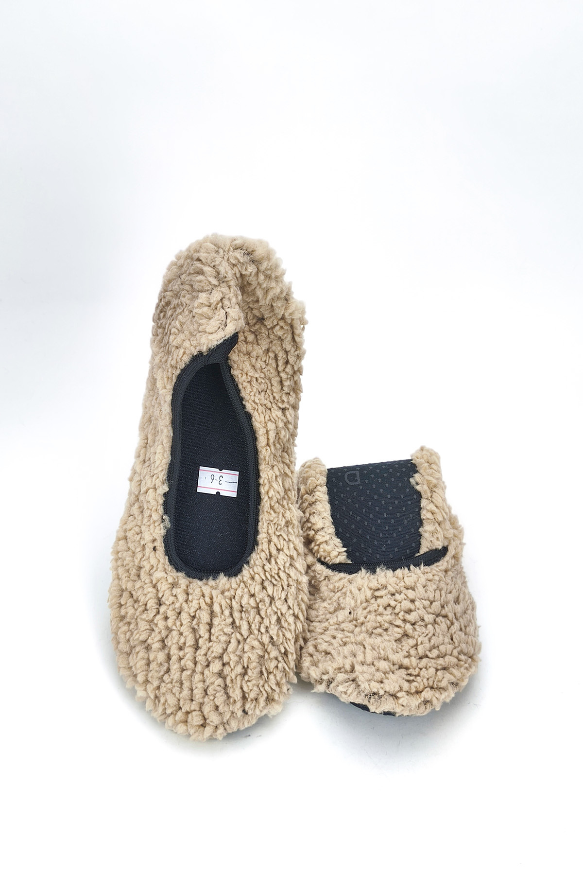 CEYDA SHOES Peluş Ev,hac,Umre Babeti,Çeyiz,Hediye, Günlük ,Tüylü Babet, Panduf, Patik, Gösteri Pisi Pisi görsel 7