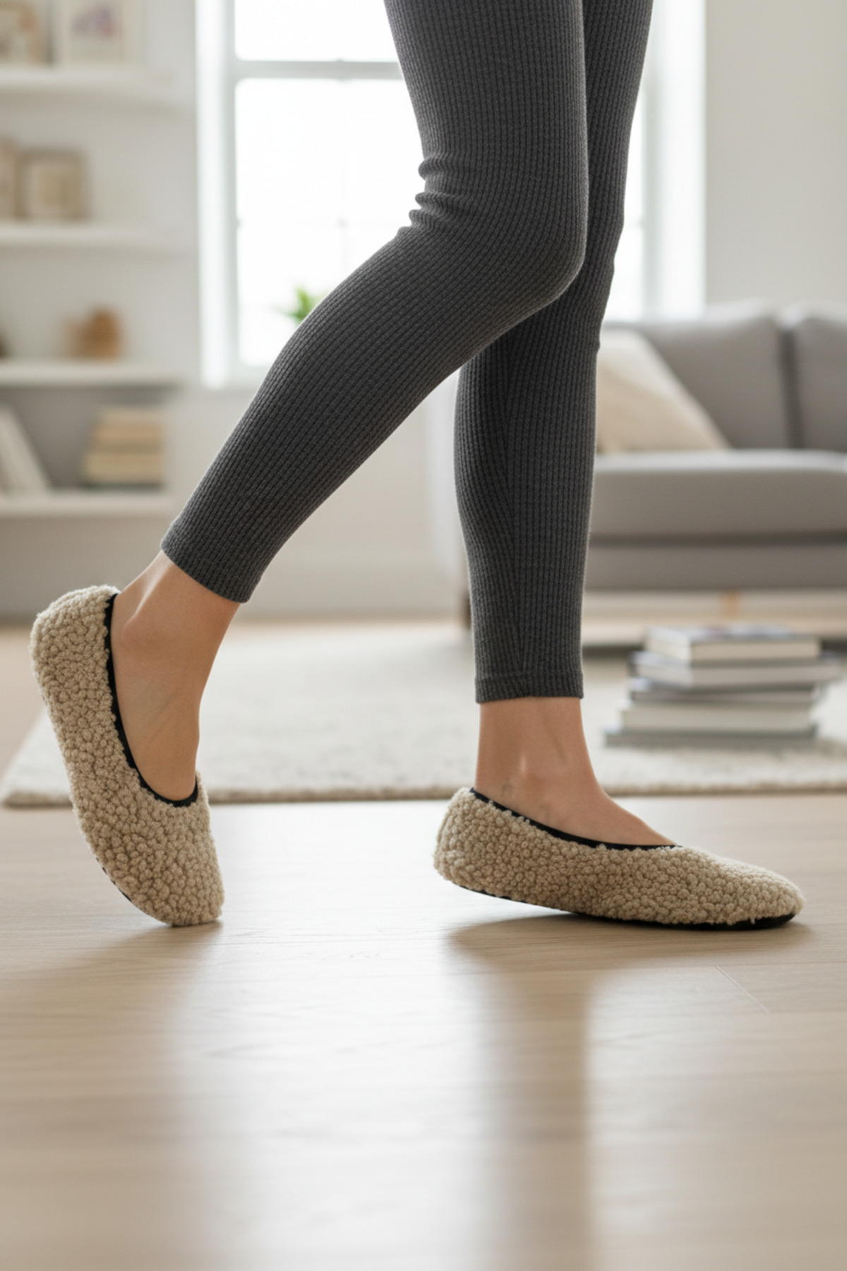 CEYDA SHOES Peluş Ev,hac,Umre Babeti,Çeyiz,Hediye, Günlük ,Tüylü Babet, Panduf, Patik, Gösteri Pisi Pisi görsel 2