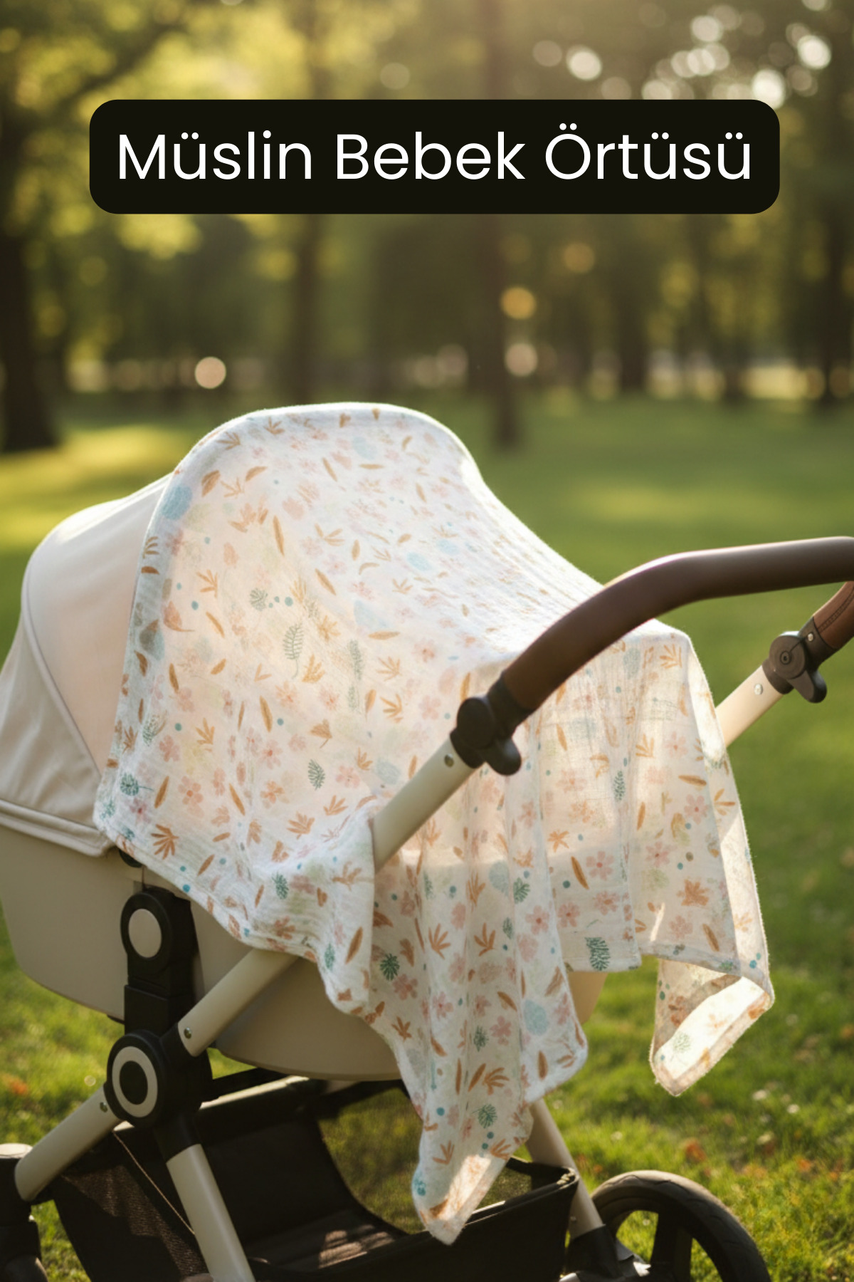 Joyrose 80x80 cm %100 Pamuklu Müslin Bebek Örtüsü - Çok Amaçlı Kundak, Puset ve Emzirme Örtüsü fotoğrafı 2 (önizleme)