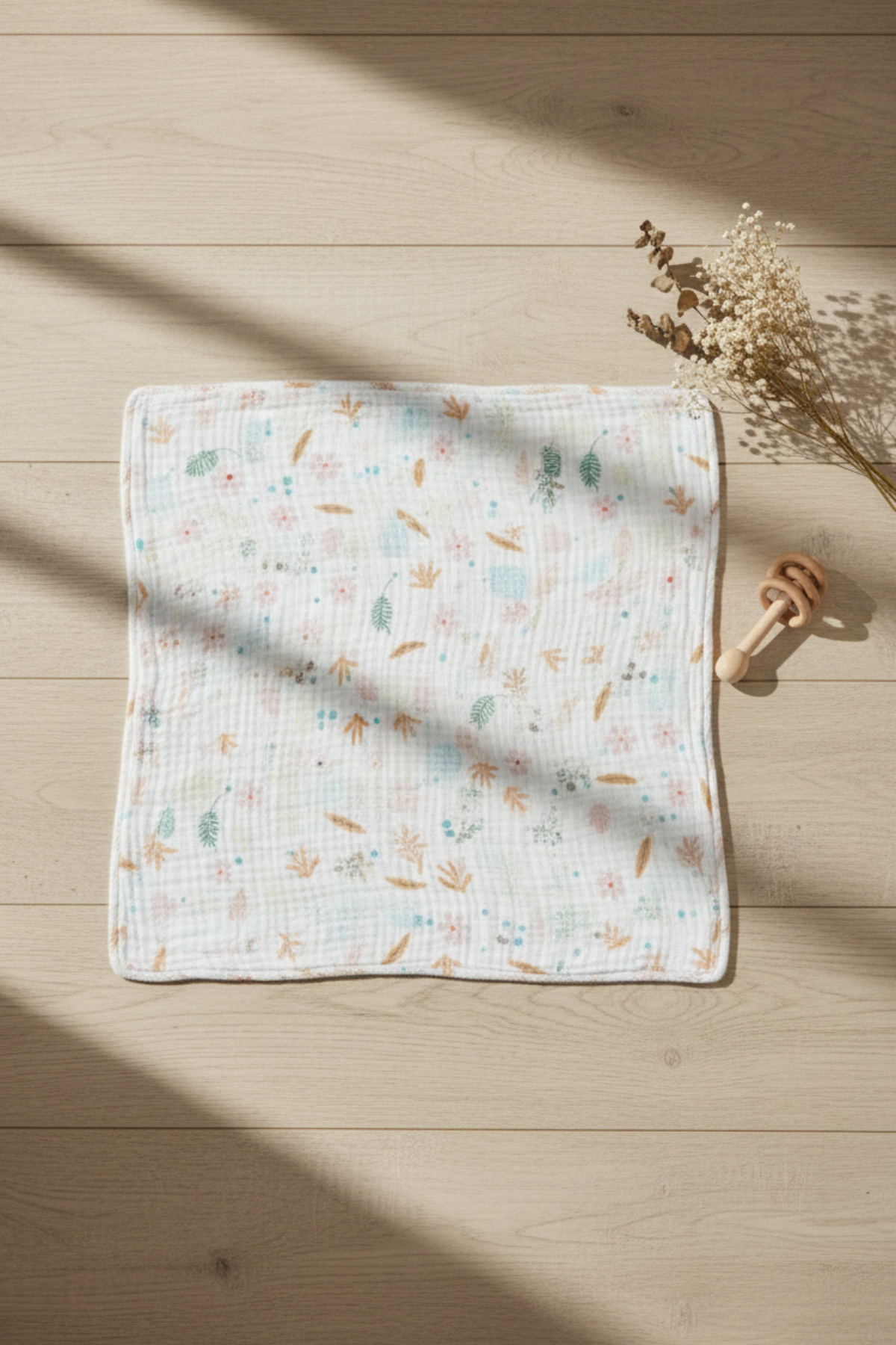 Joyrose 80x80 cm %100 Pamuklu Müslin Bebek Örtüsü - Çok Amaçlı Kundak, Puset ve Emzirme Örtüsü fotoğrafı 5 (önizleme)