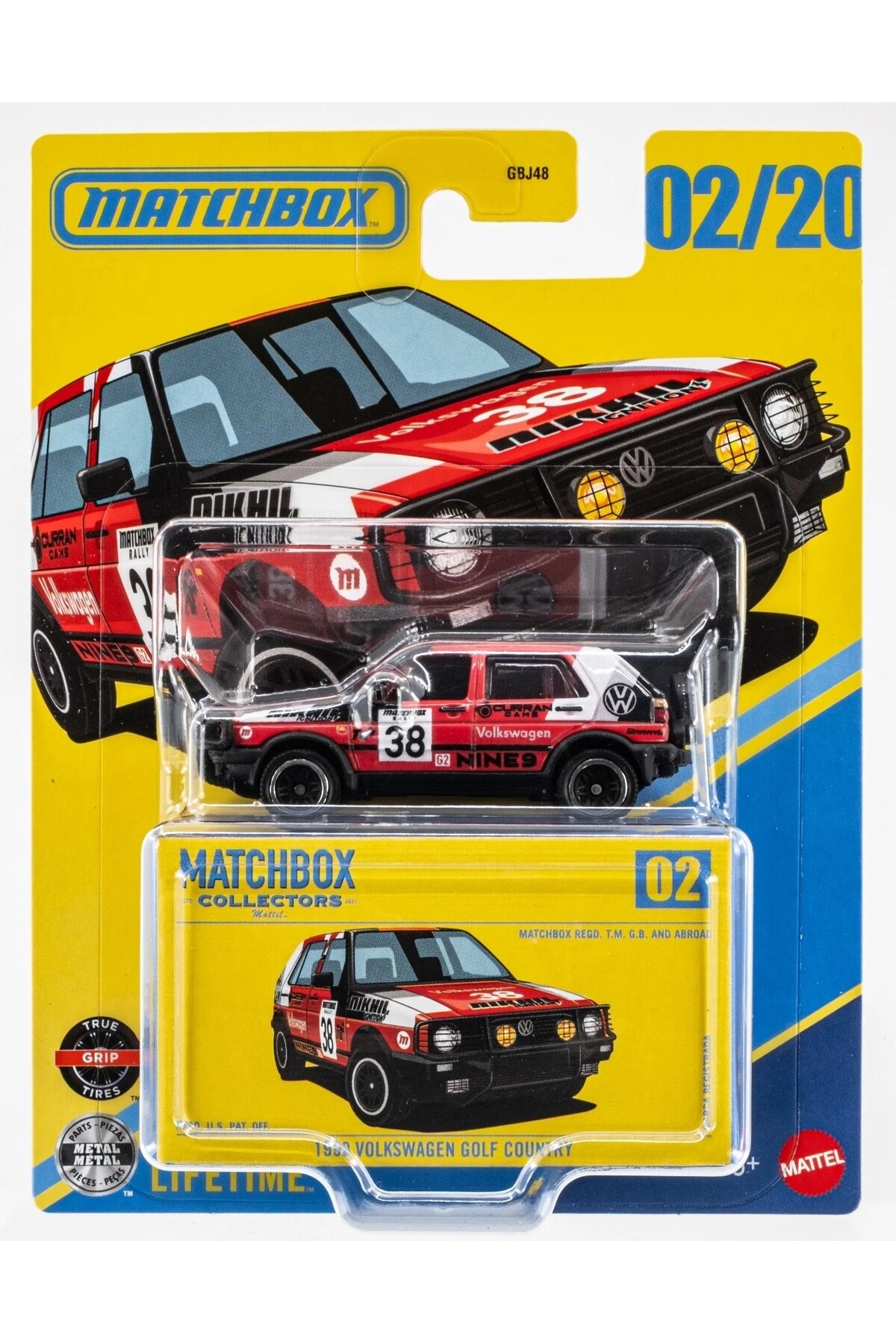 HOT WHEELS Matchbx Koleksiyon Araçlar 1990 VOLKSWAGEN GOLF COUNTRY