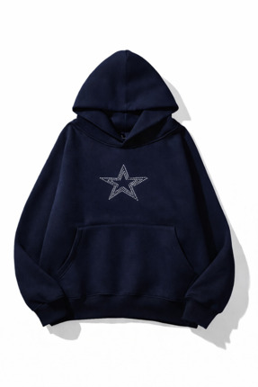 Mayer Butik Star Stroke Taş Baskılı Unisex Sweatshirt