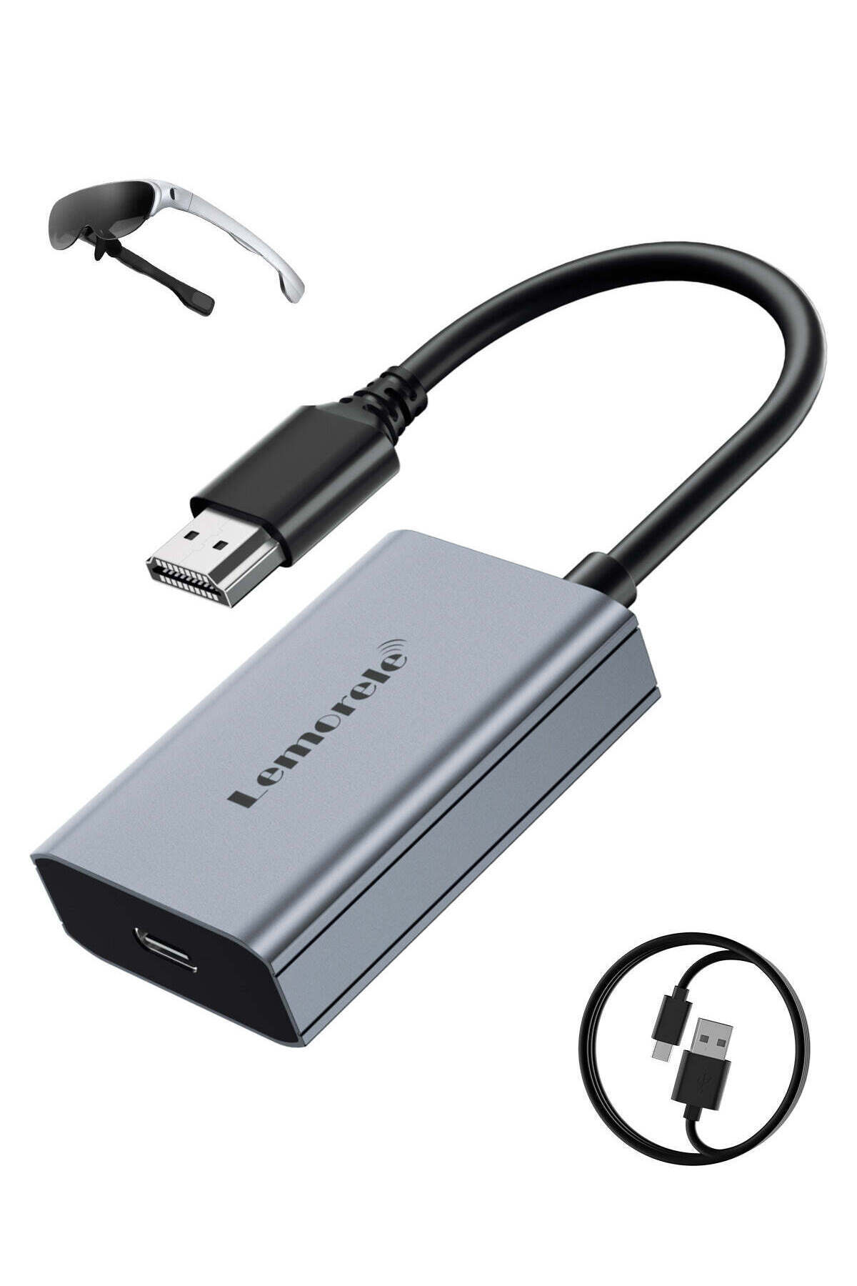 lemorele LD50, HDMI'dan Type-C'ye Dönüştürücü 4K 60Hz Görüntü