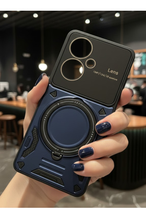 TechTrove Oppo Reno 11F Kılıf Kamera Korumalı Stand Özellikli Maksimum Darbe ...