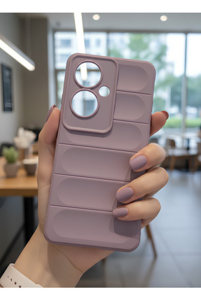 TechTrove Oppo Reno 11F Kılıf Esnek Yapılı Arkası Oyuklu Elde Kaymaz İçi Kadi...