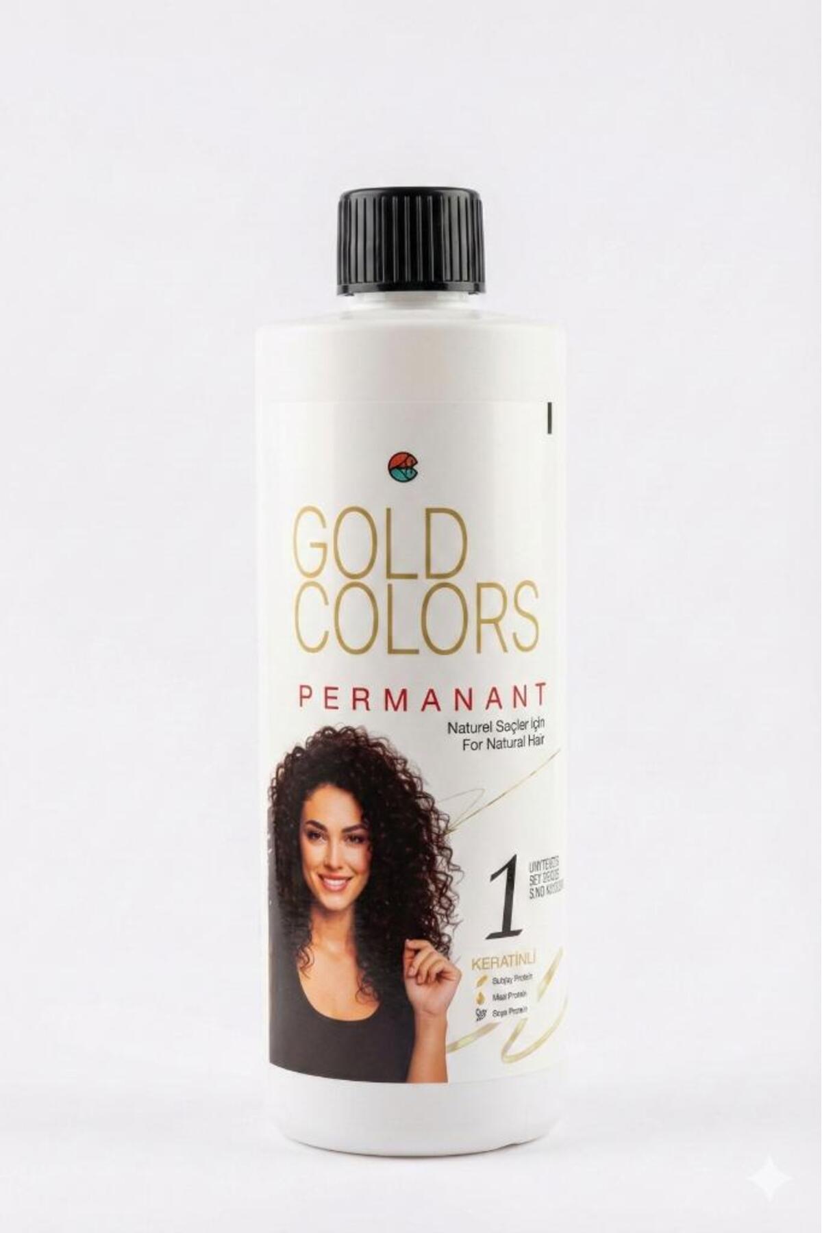 Gold Colors Premium Keratinli Permanant İlacı Natural (Boyasız) Saçlar İçin Nu:1 500 Ml — GOLDCOLORS-2