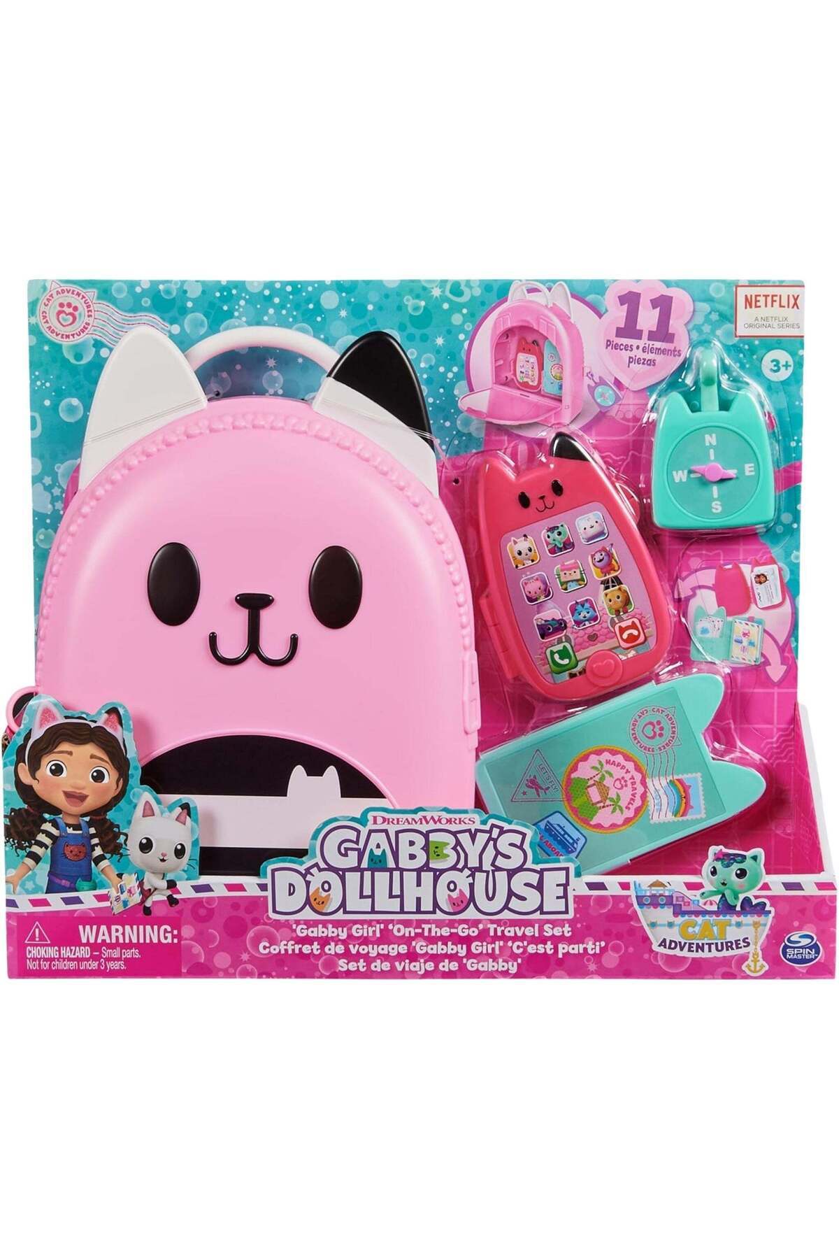 Gabby's Dollhouse Gabby's Oyuncak Dollhouse Seyahat Çanta Seti On