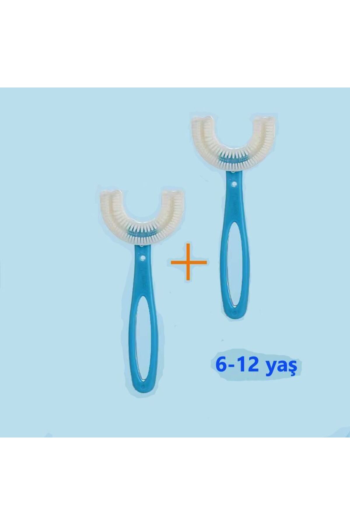 h.t sağlık 2 Adet - 6-12 Yaş Çocuklar için 360 derece Manuel Diş Fırçası fotoğrafı 2 (önizleme)